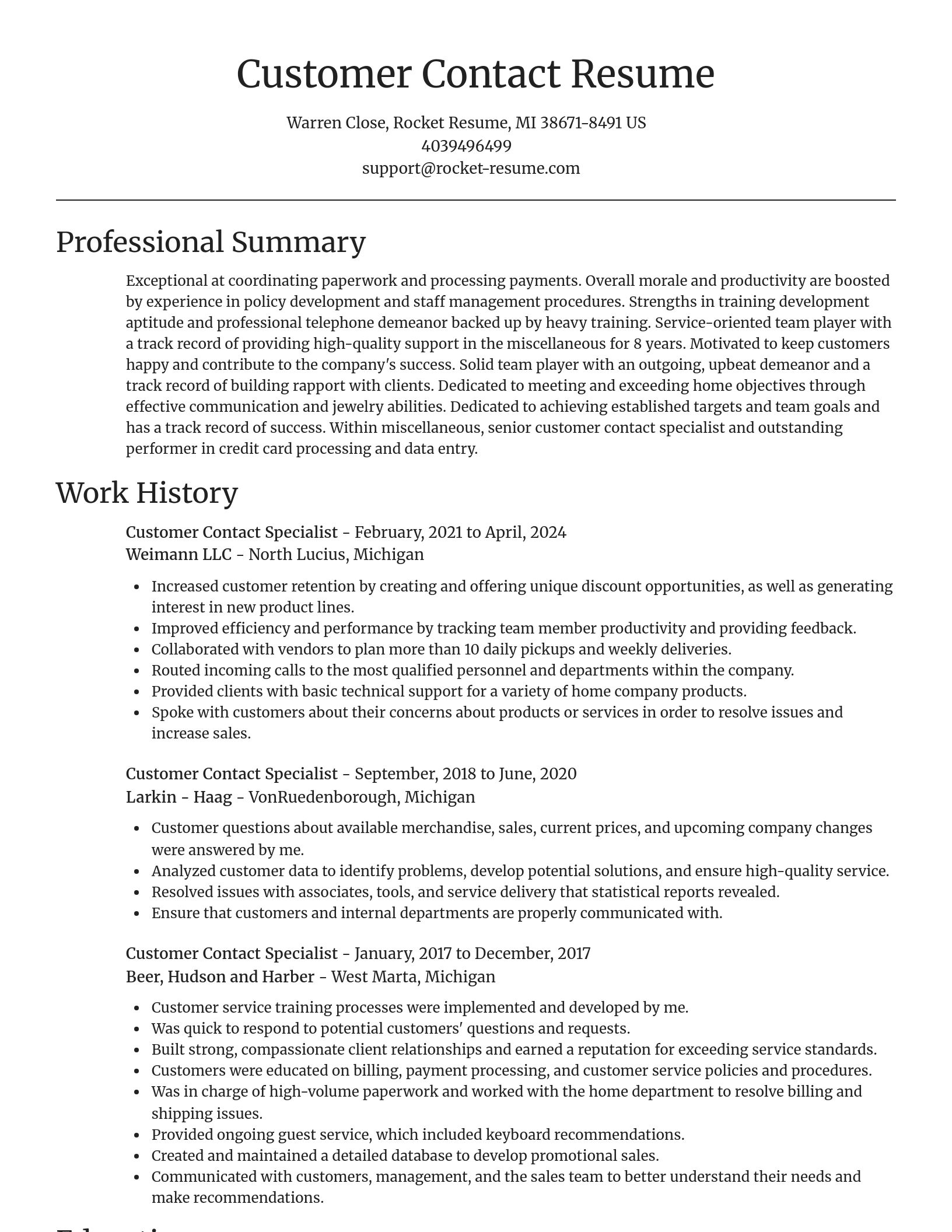 Focal Point resume template