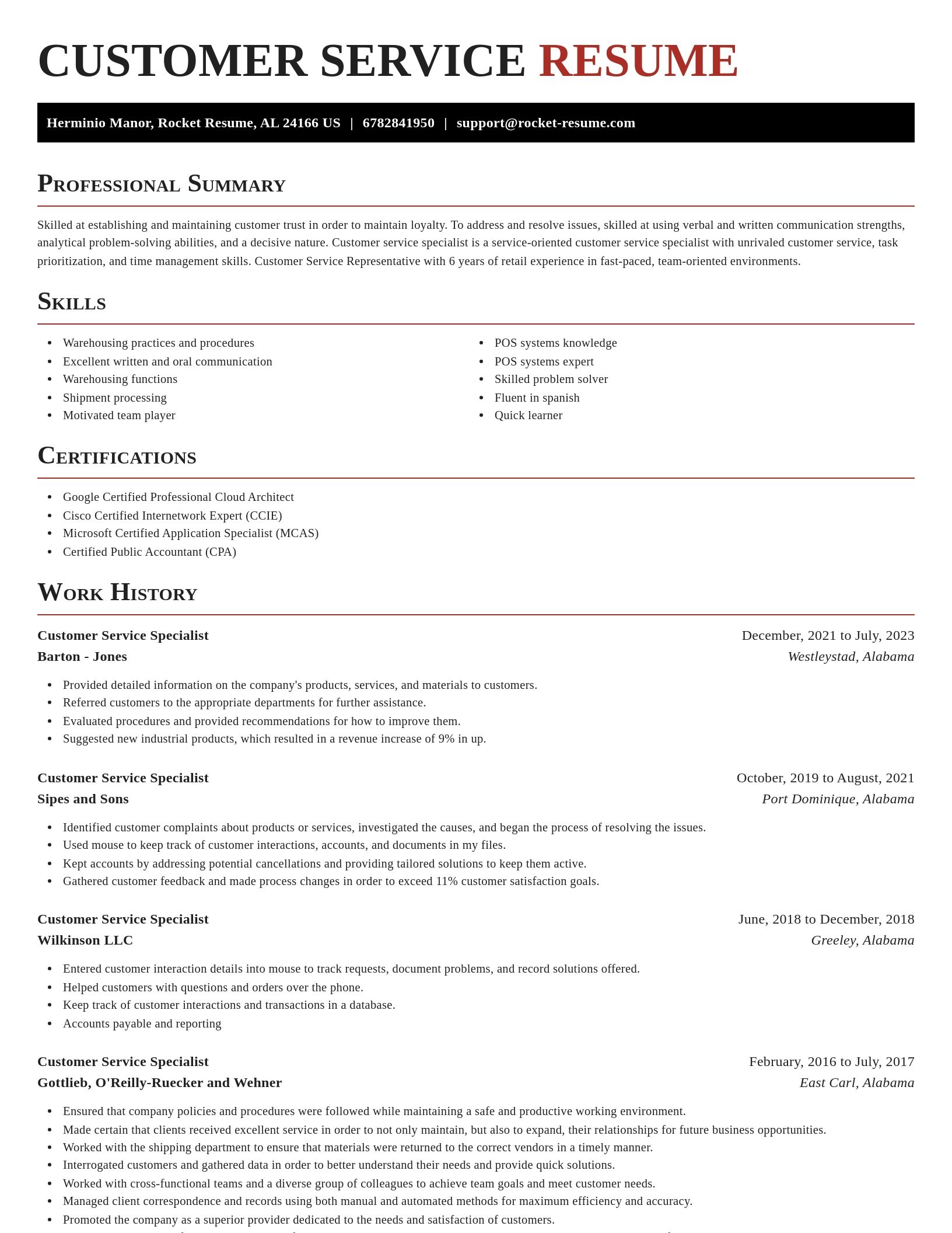 Exquisite resume template