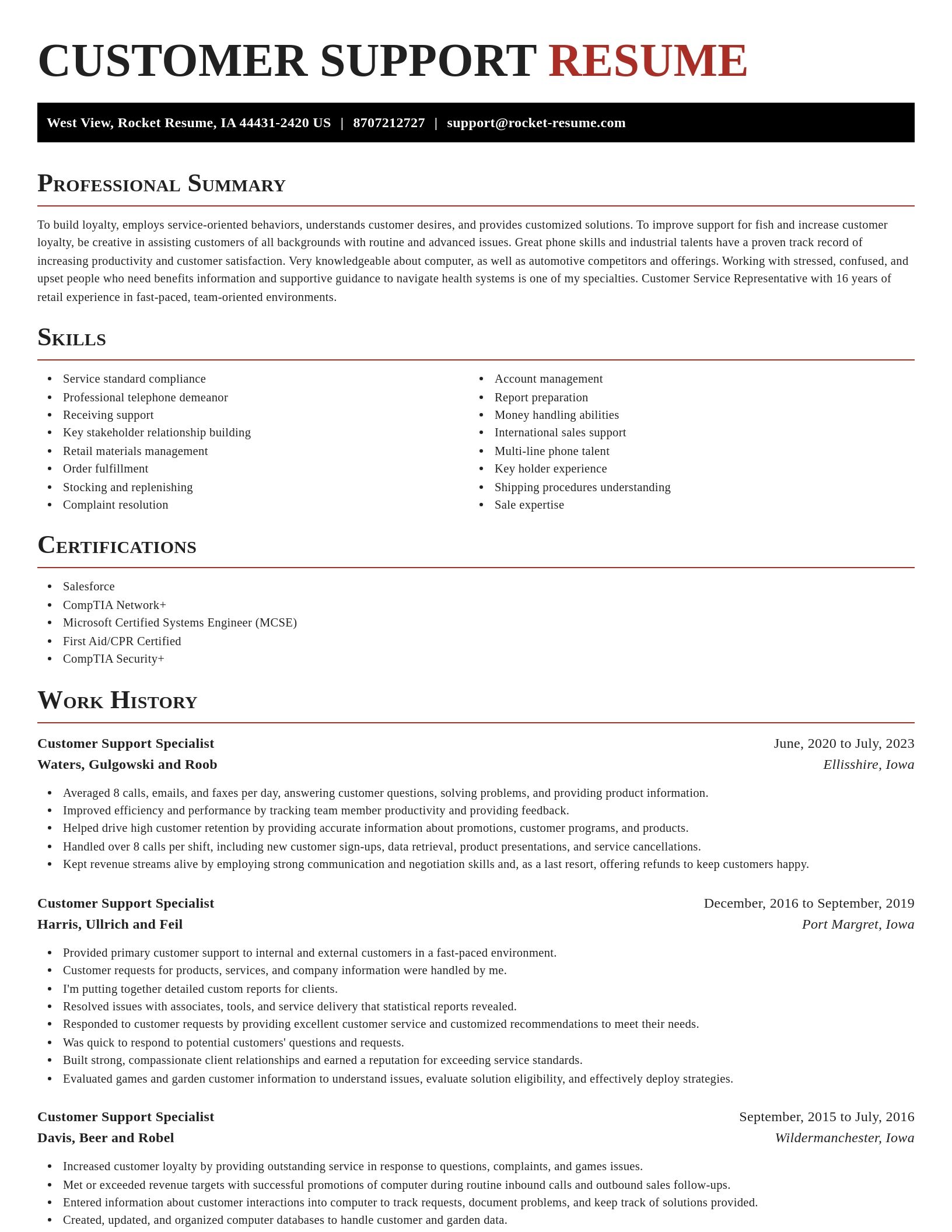 Exquisite resume template