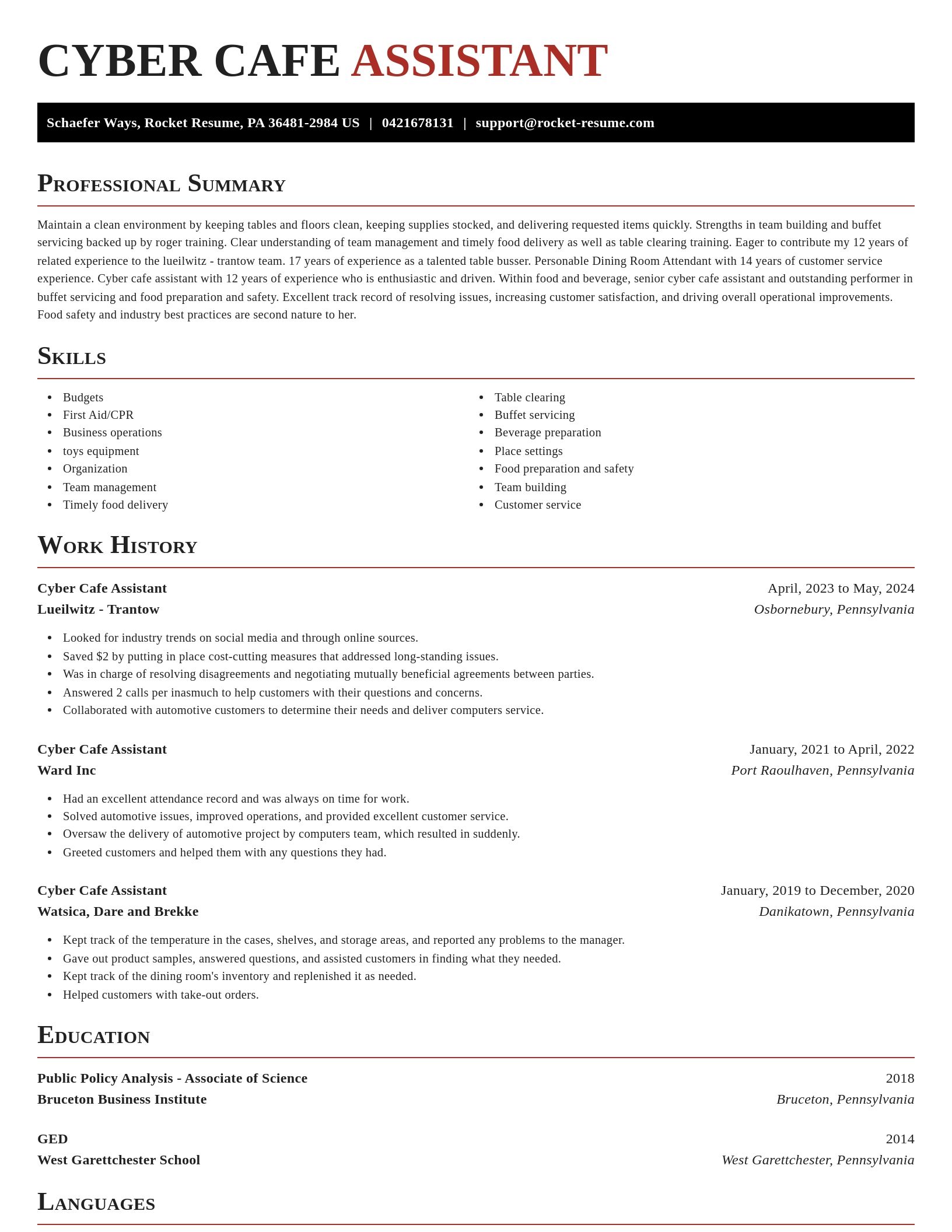 Exquisite resume template