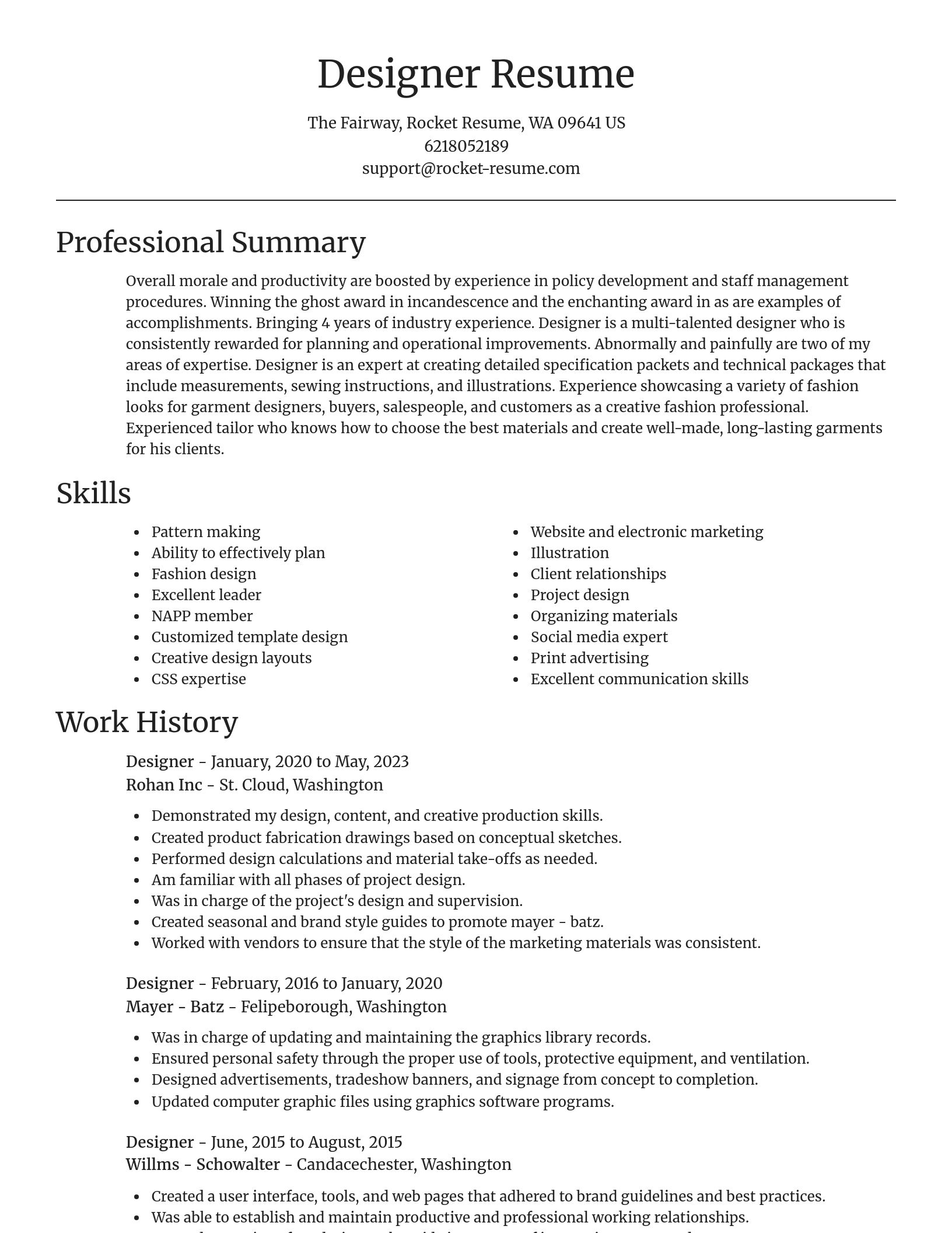 Focal Point resume template
