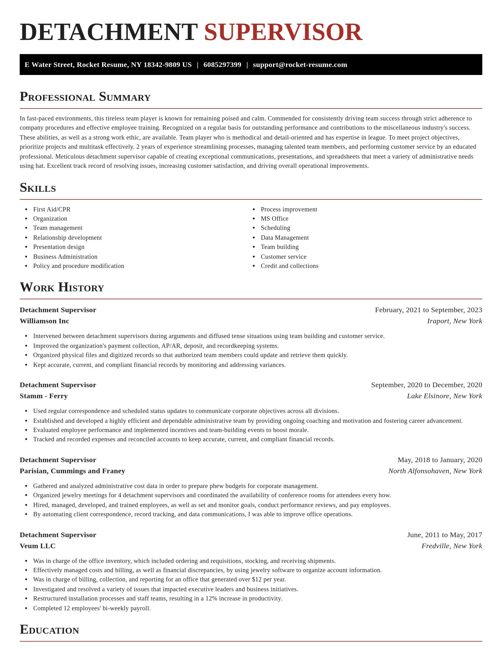 Exquisite resume template
