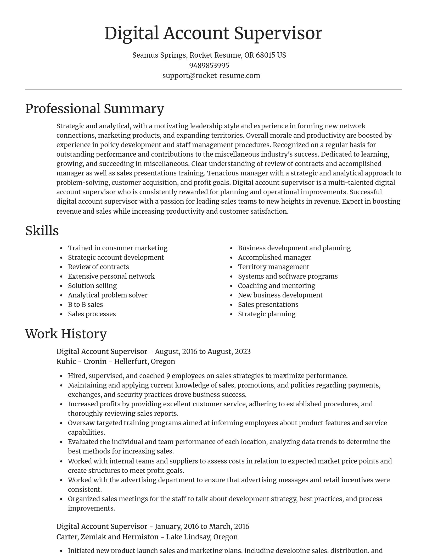 Focal Point resume template