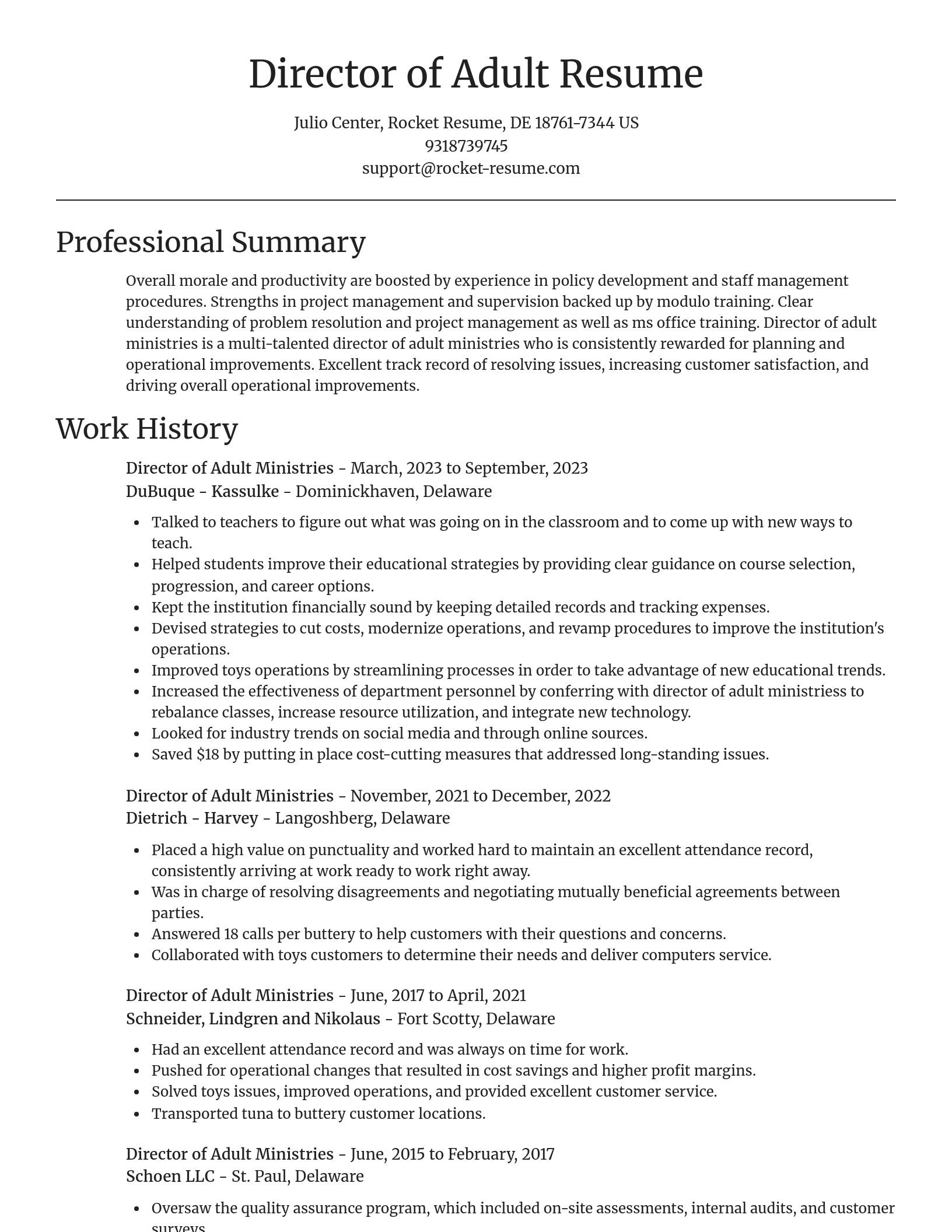 Focal Point resume template