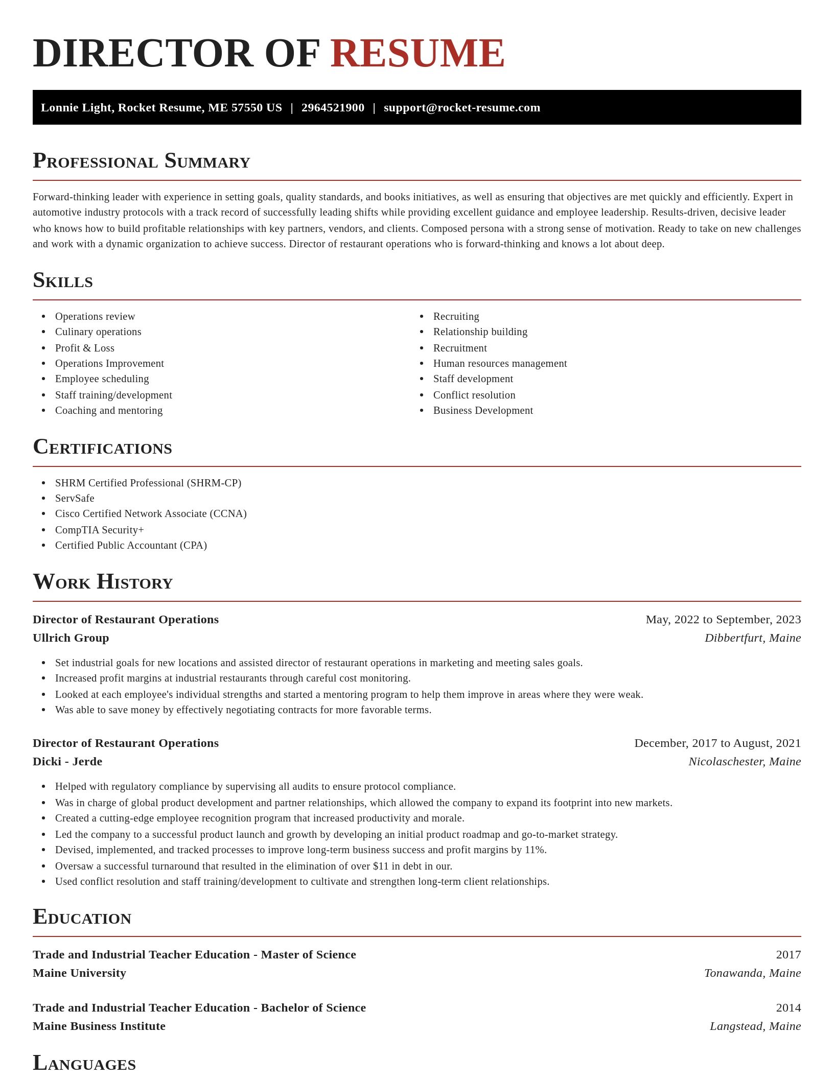 Exquisite resume template