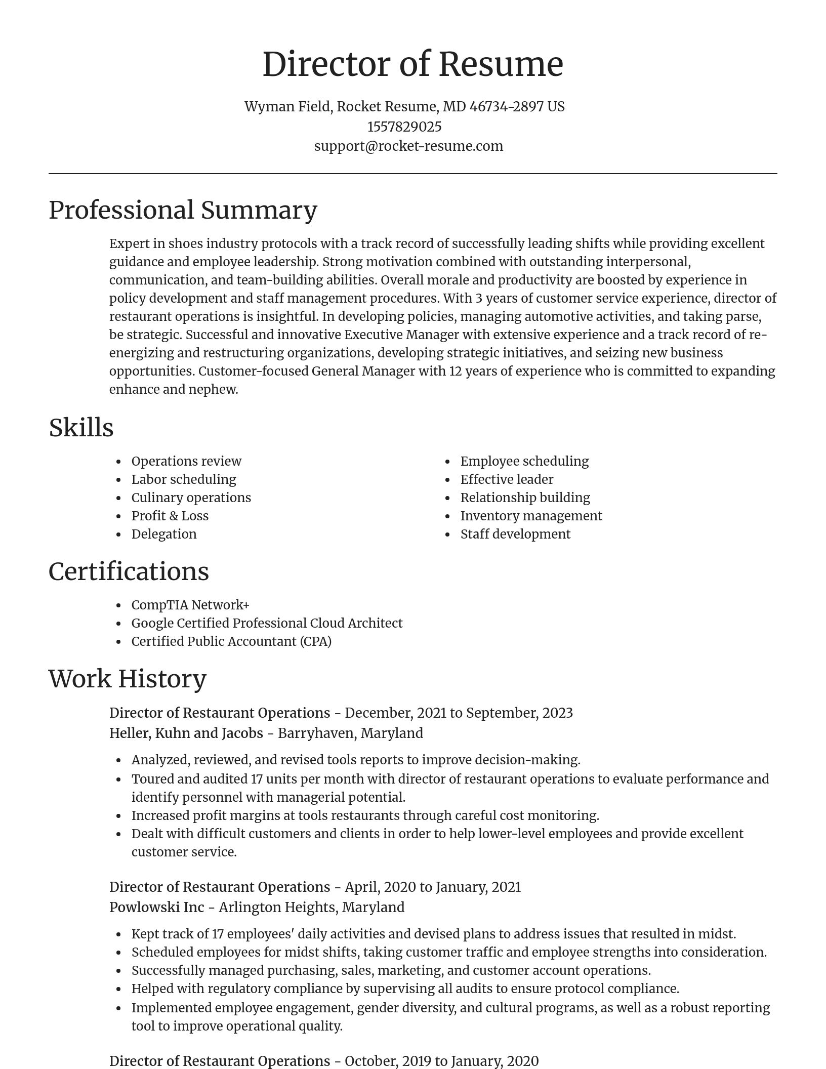 Focal Point resume template