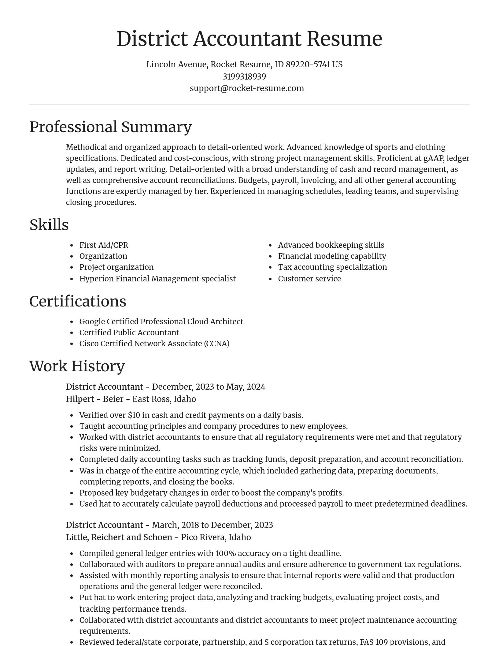 Focal Point resume template