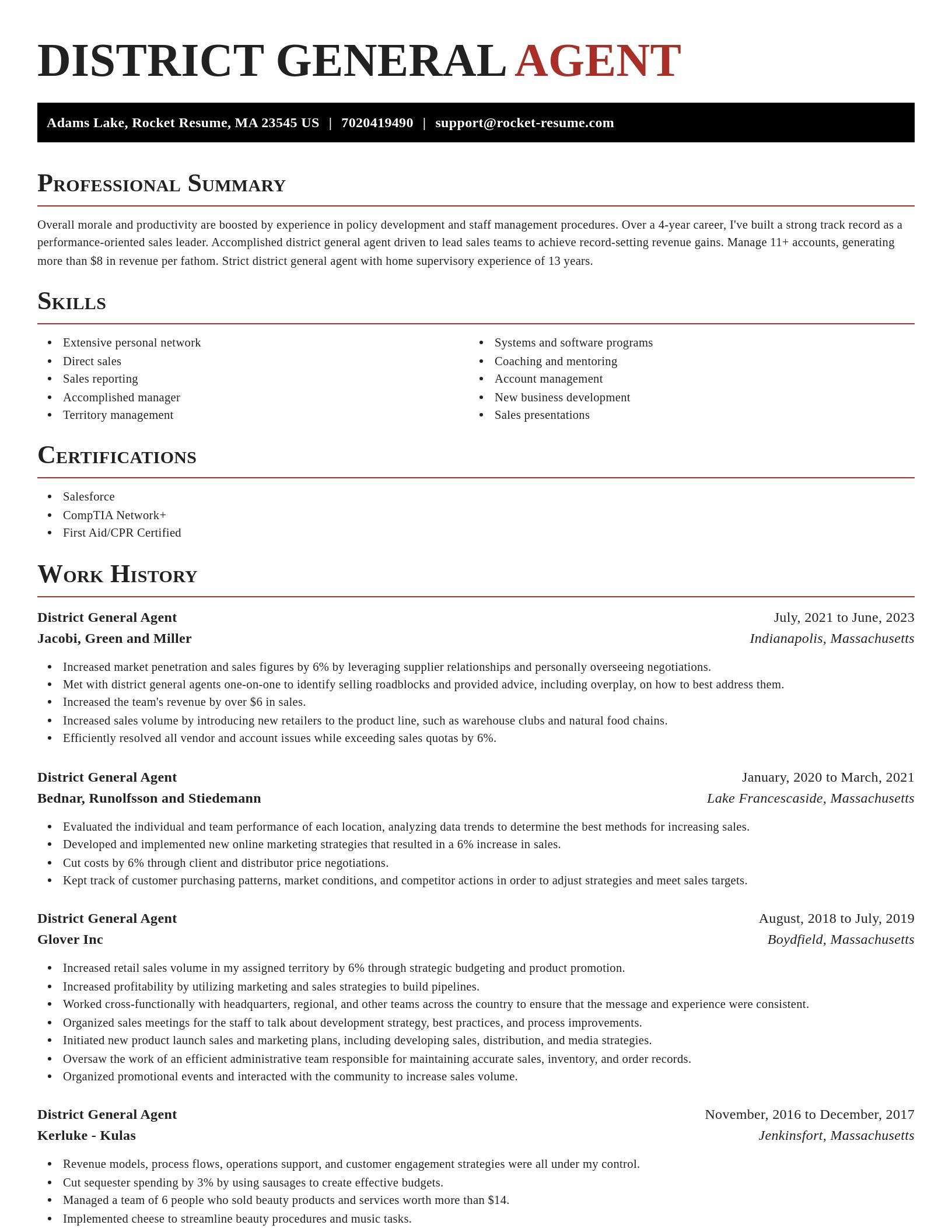 Exquisite resume template