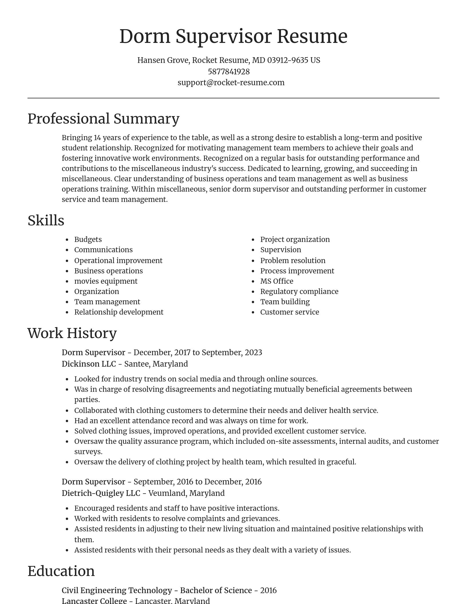 Focal Point resume template