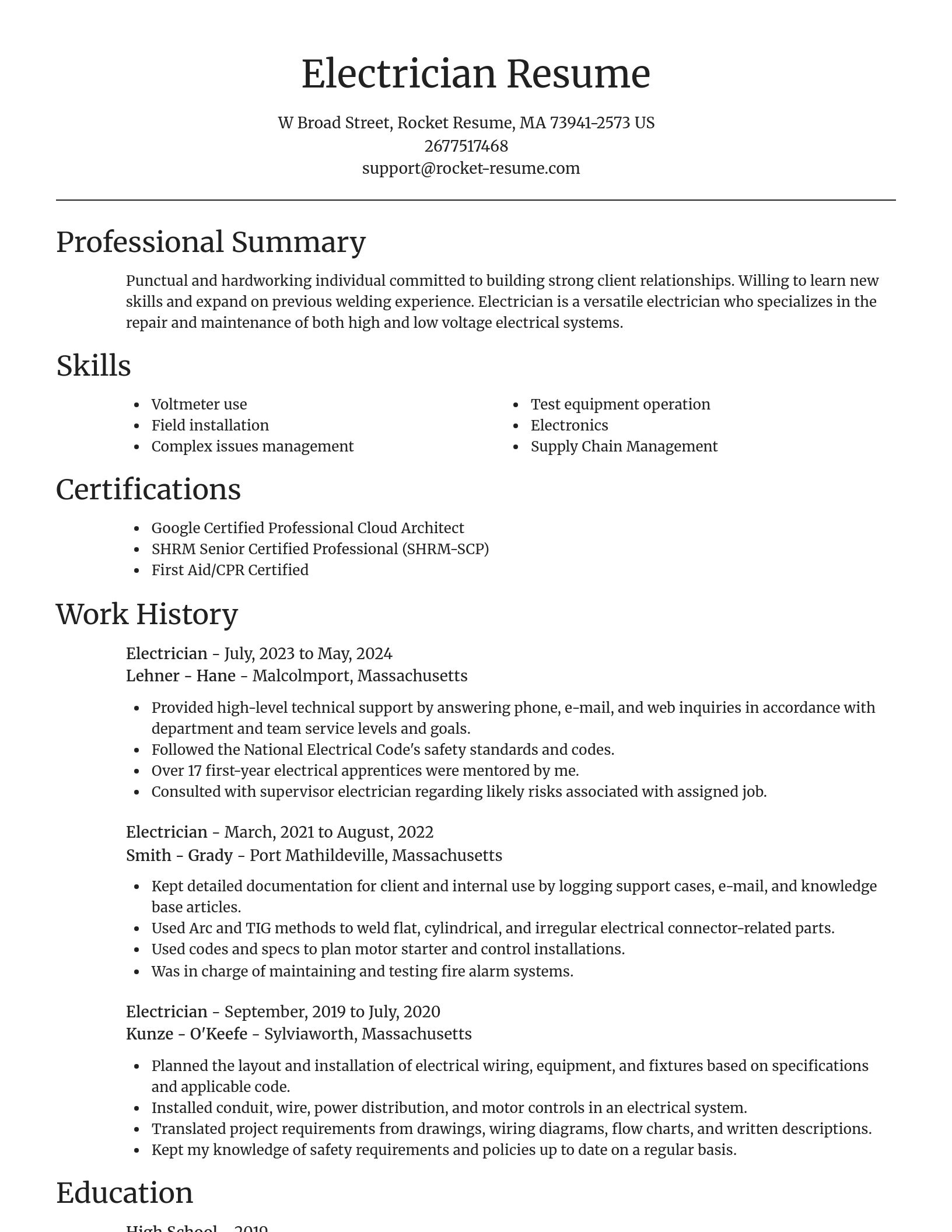 Focal Point resume template