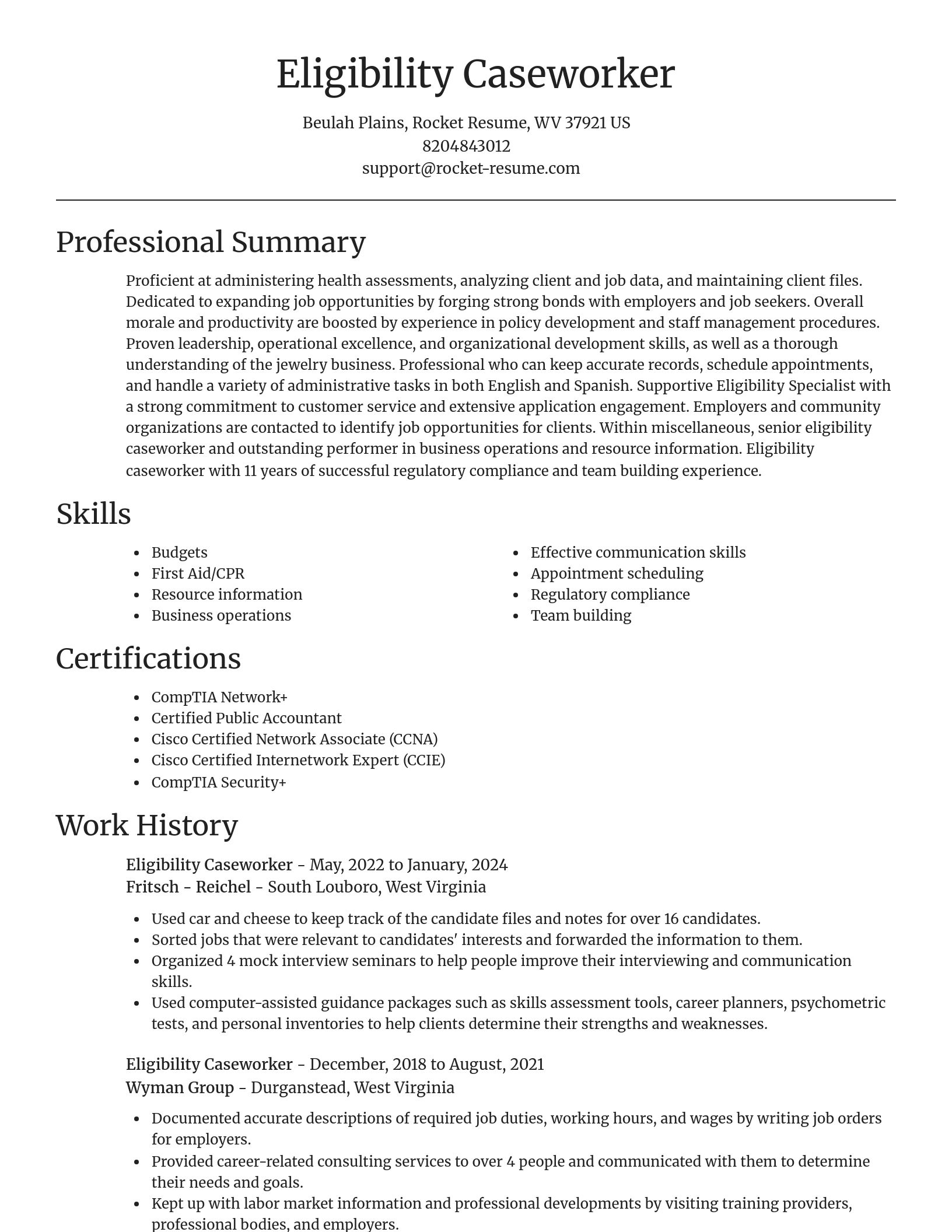 Focal Point resume template