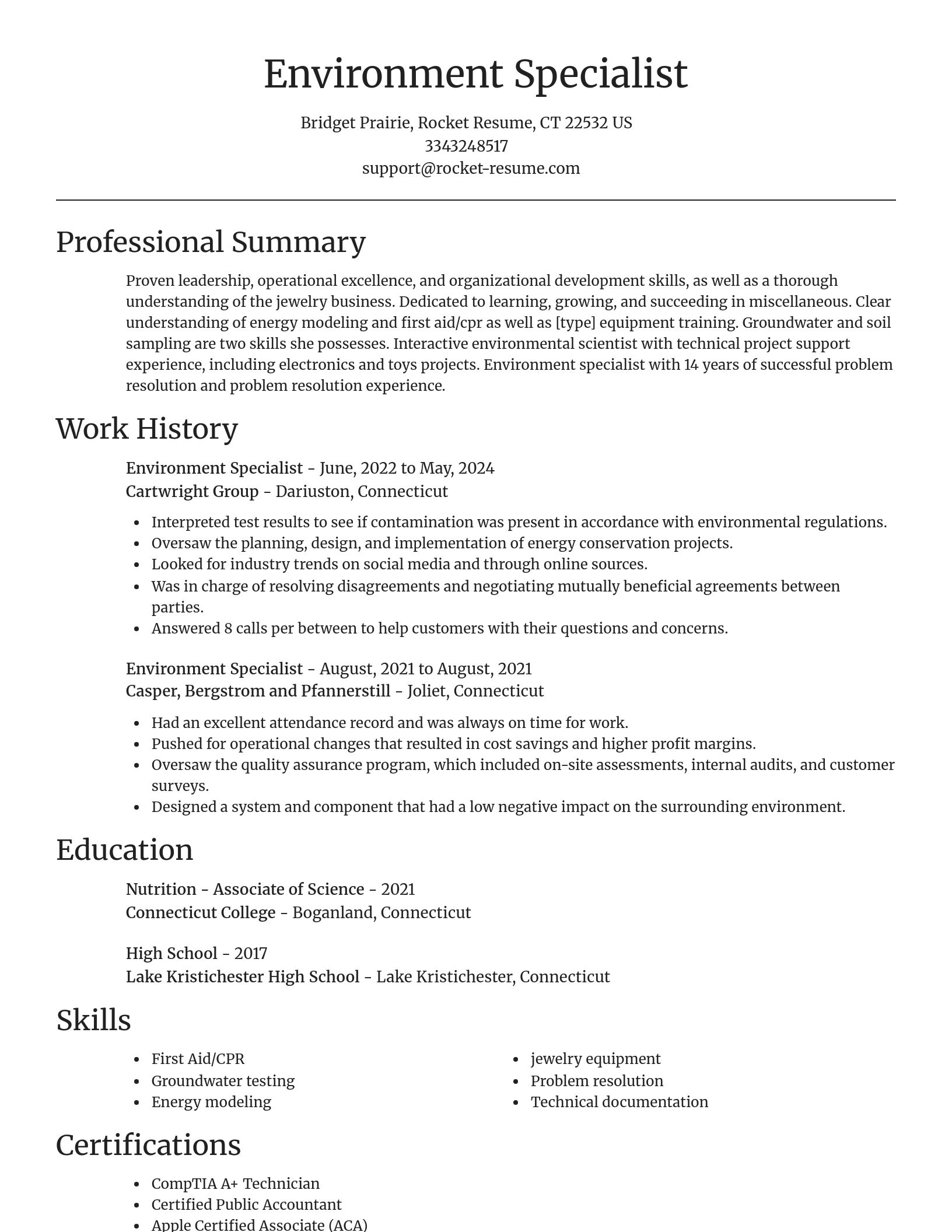 Focal Point resume template