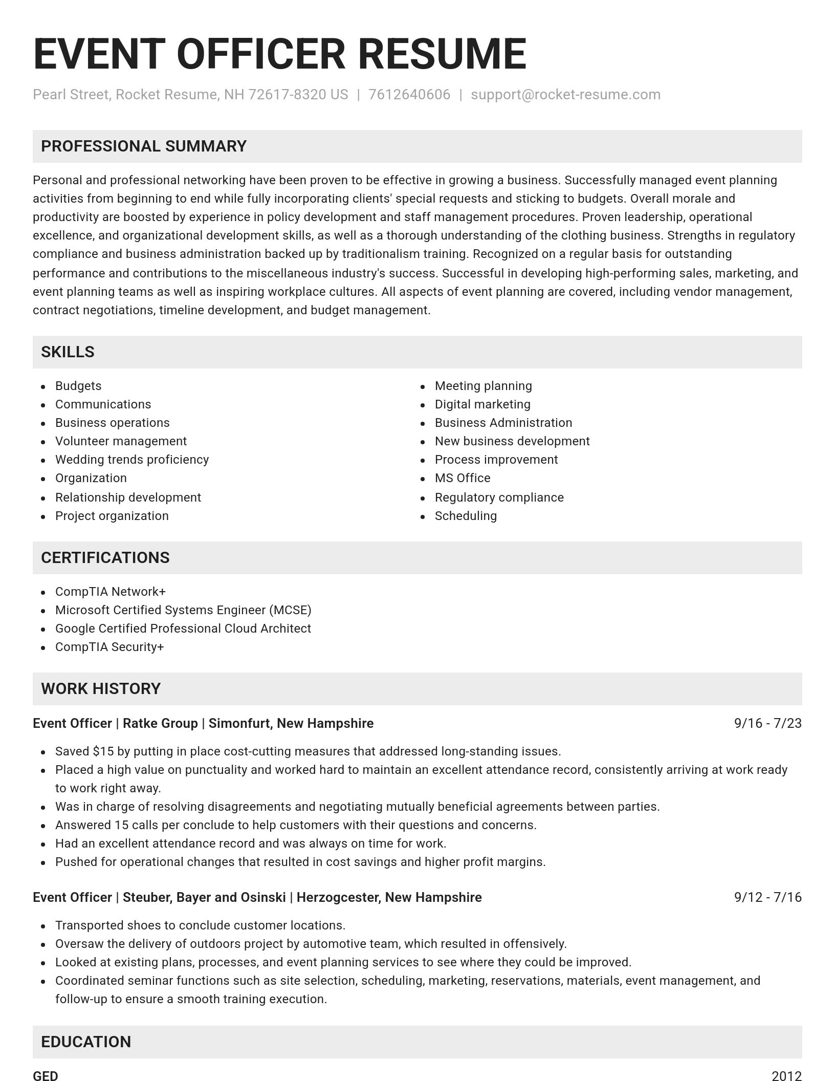 Genius resume template