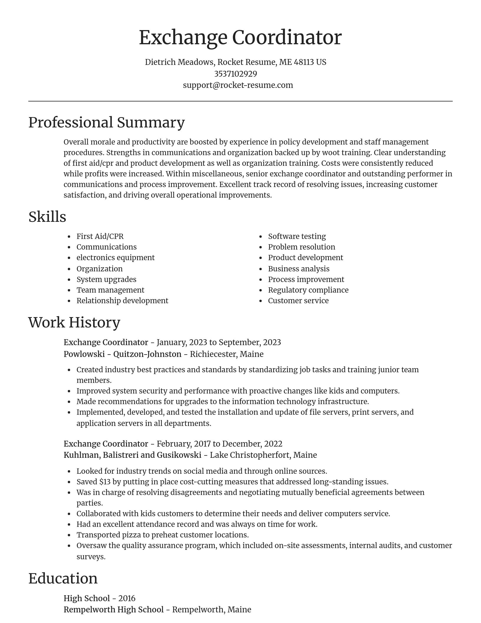Focal Point resume template