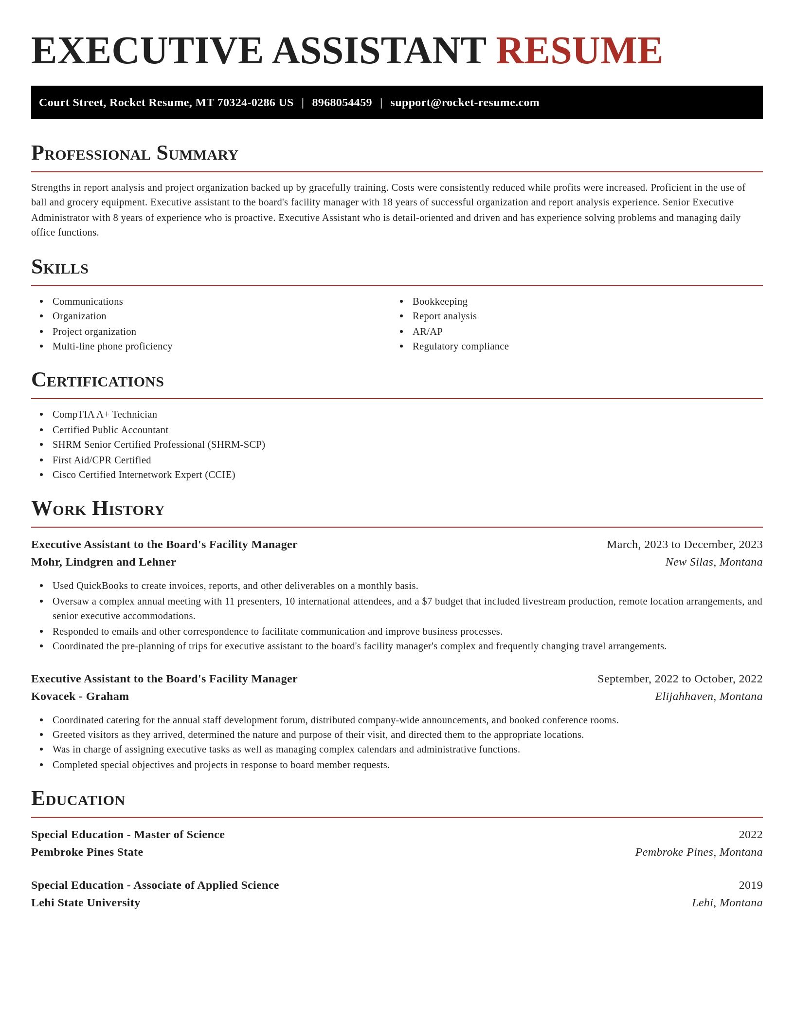Exquisite resume template