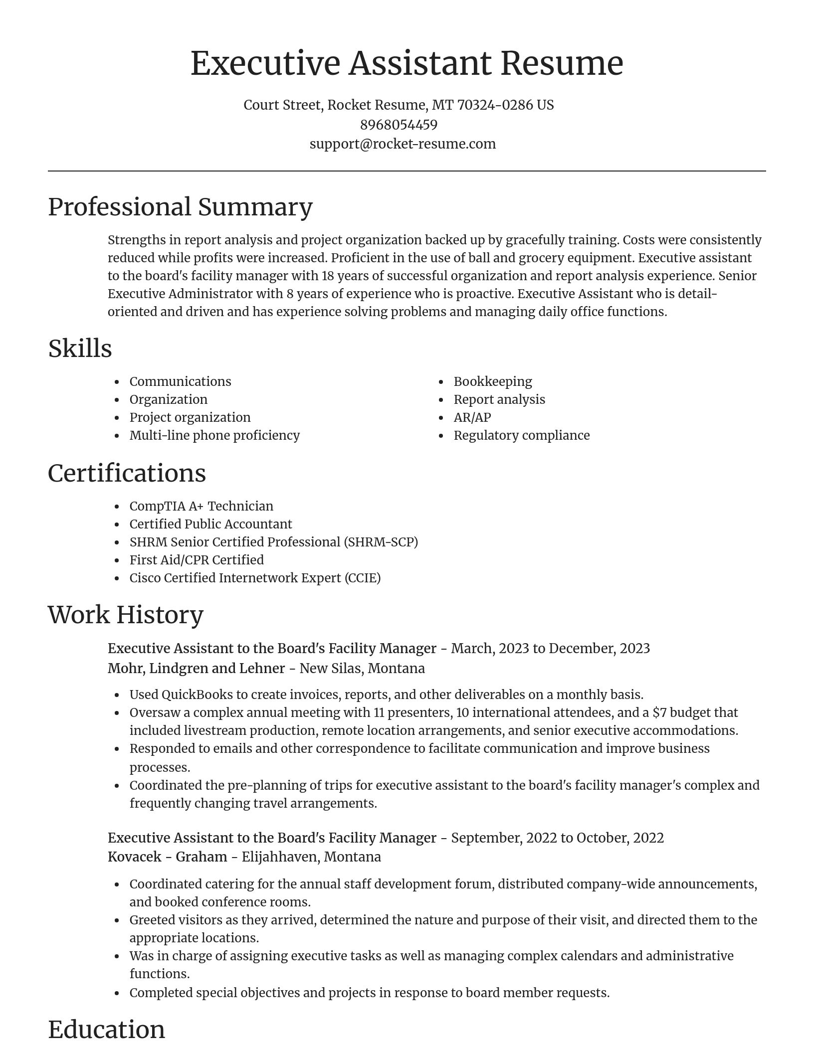 Focal Point resume template