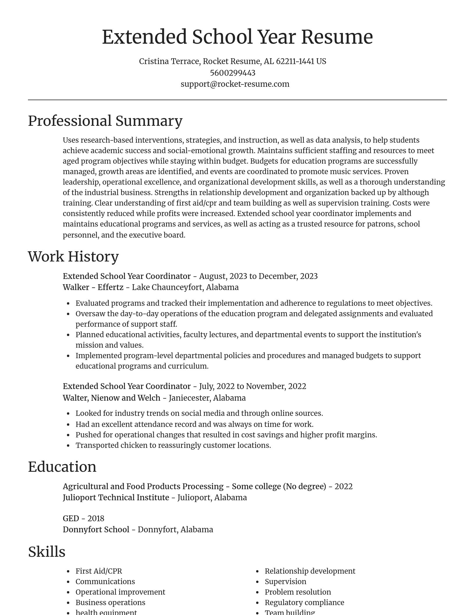 Focal Point resume template