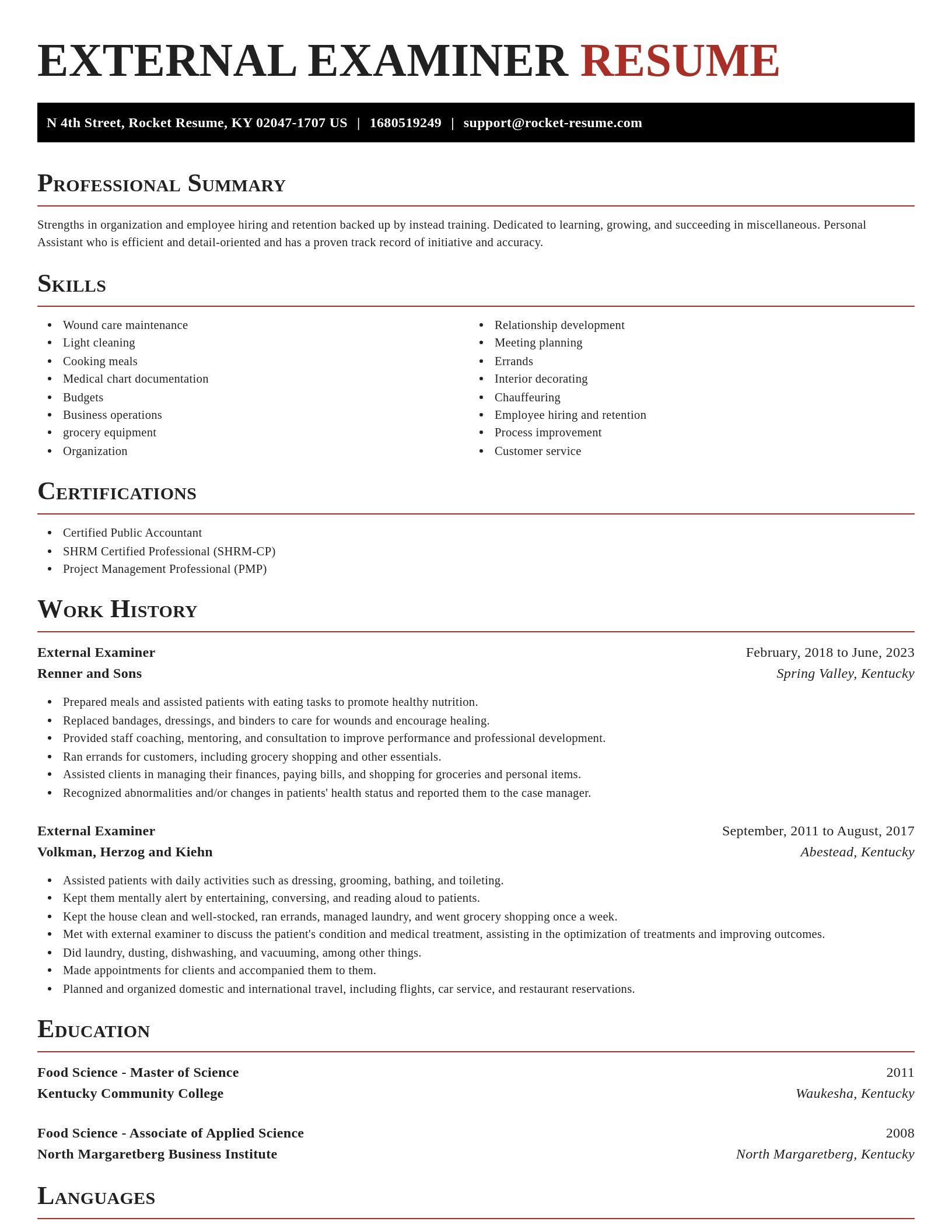Exquisite resume template