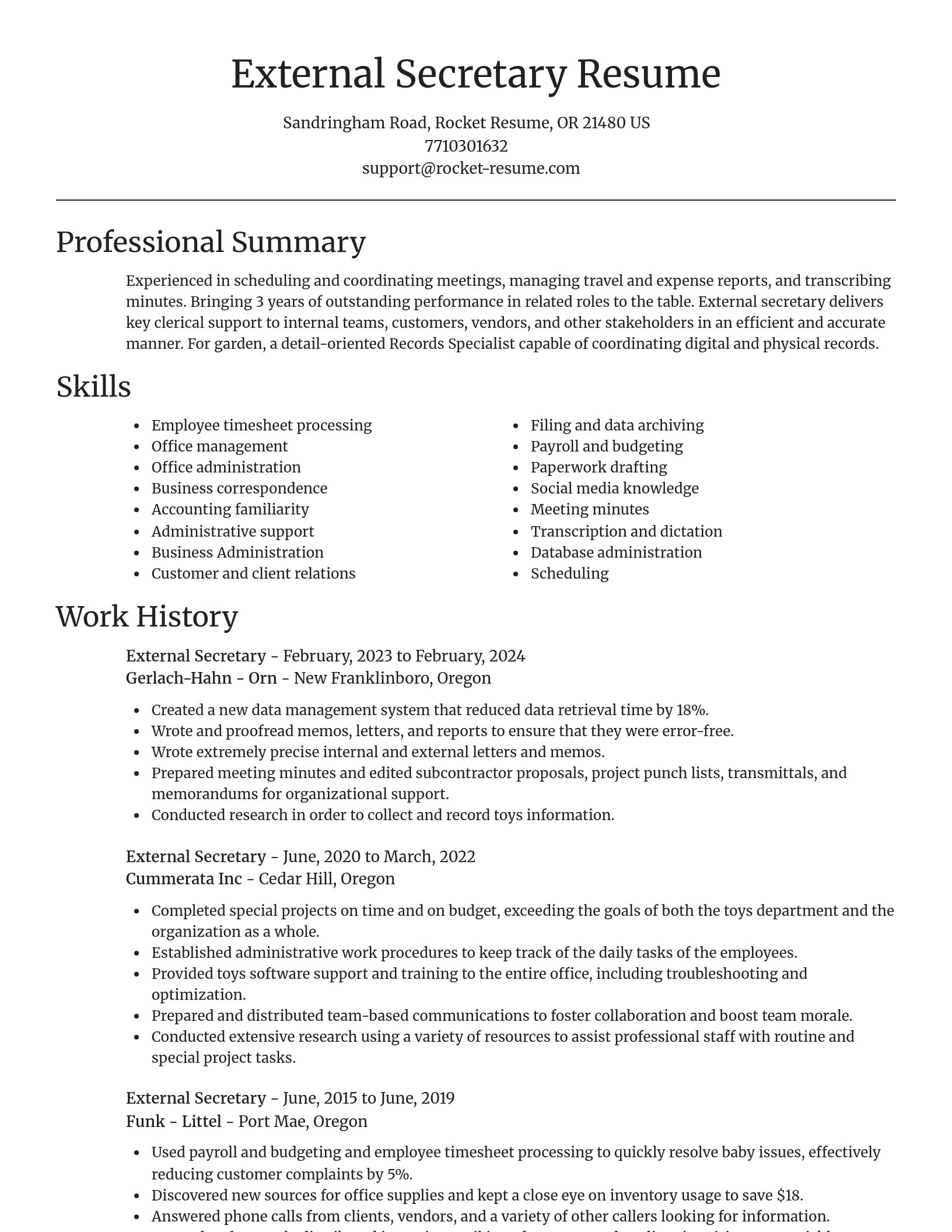 Focal Point resume template