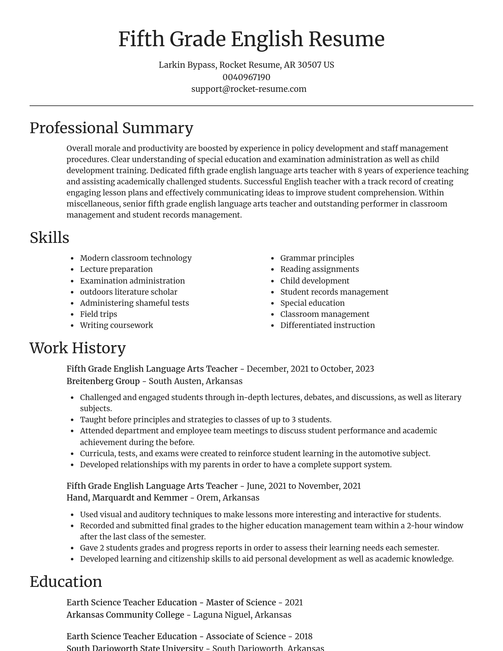 Focal Point resume template