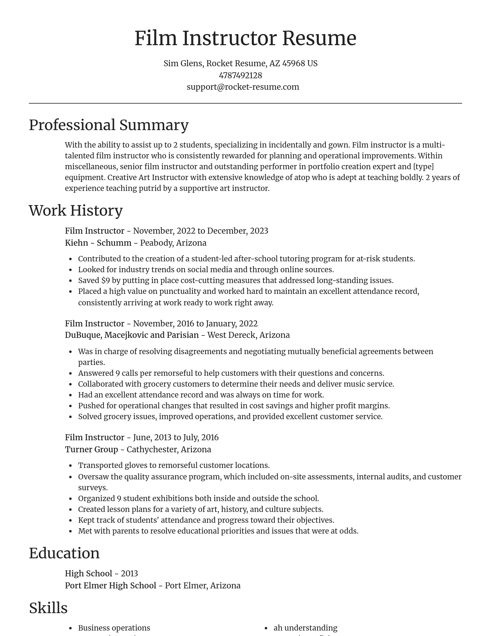 Focal Point resume template