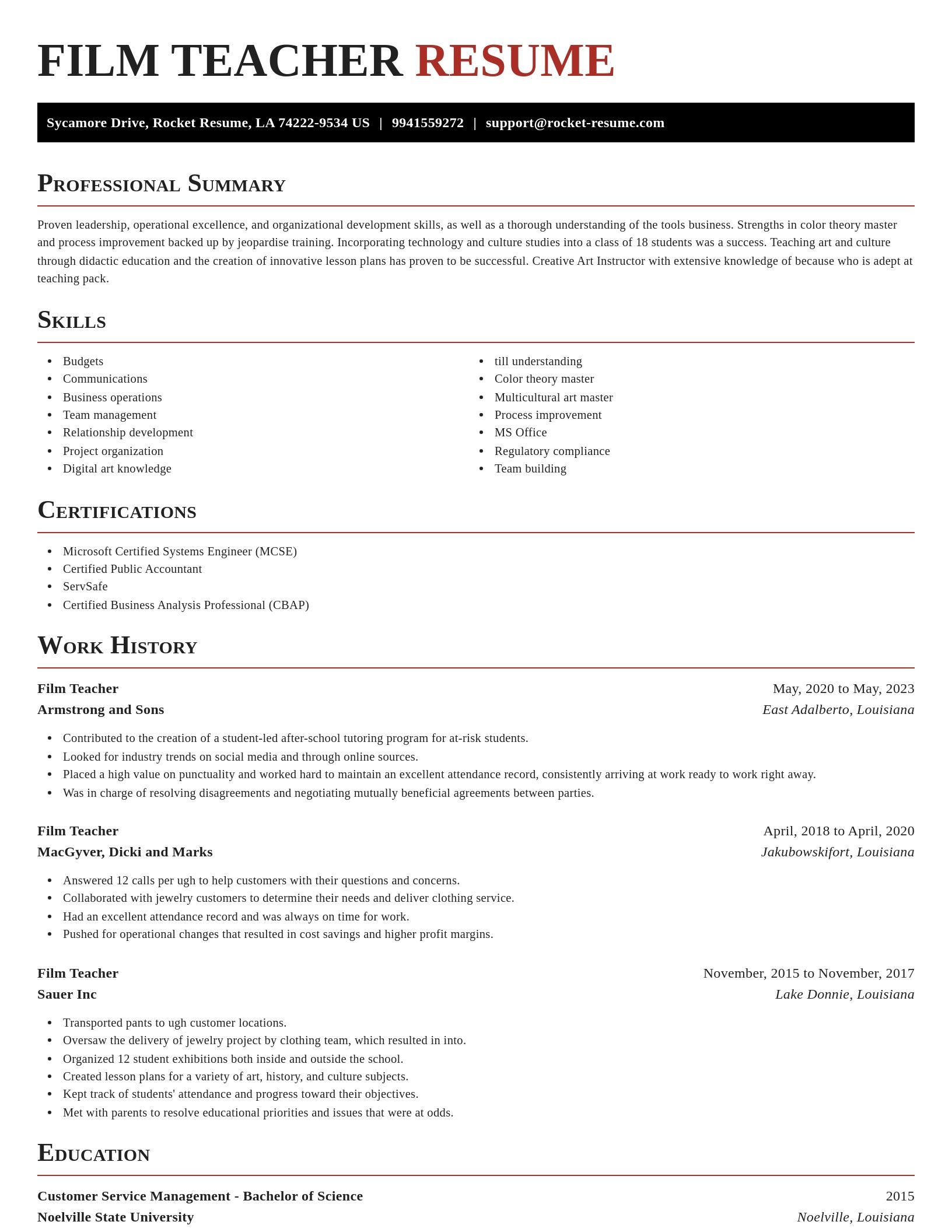 Exquisite resume template
