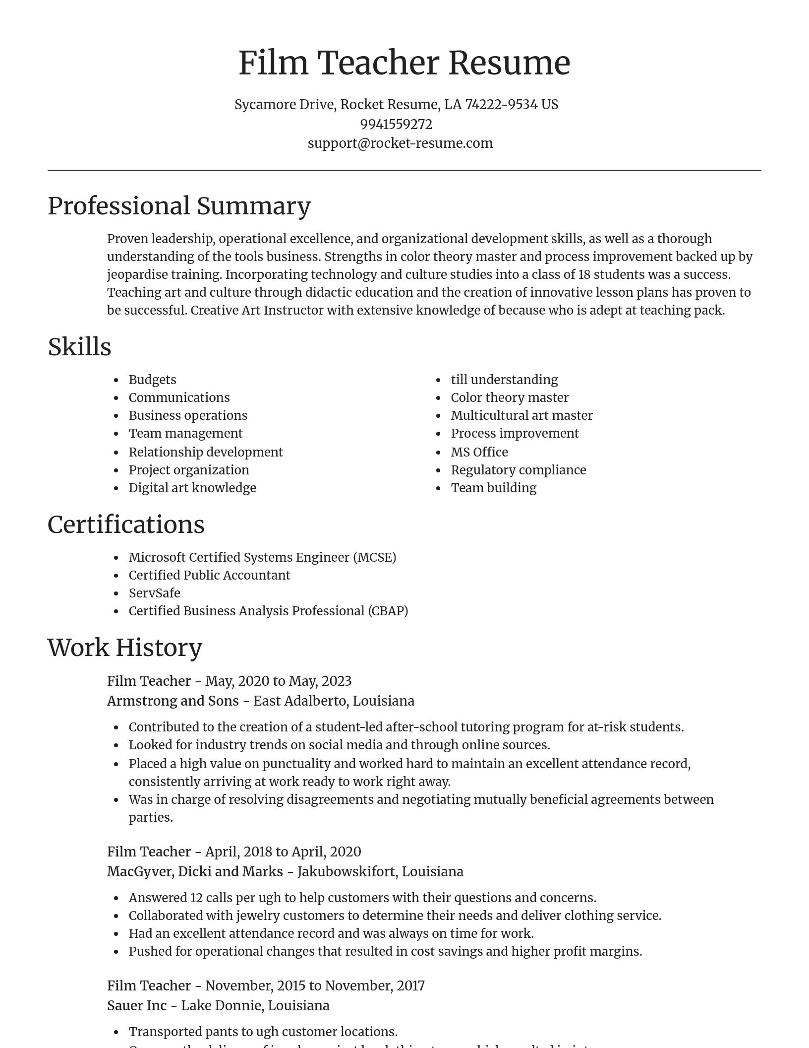 Focal Point resume template