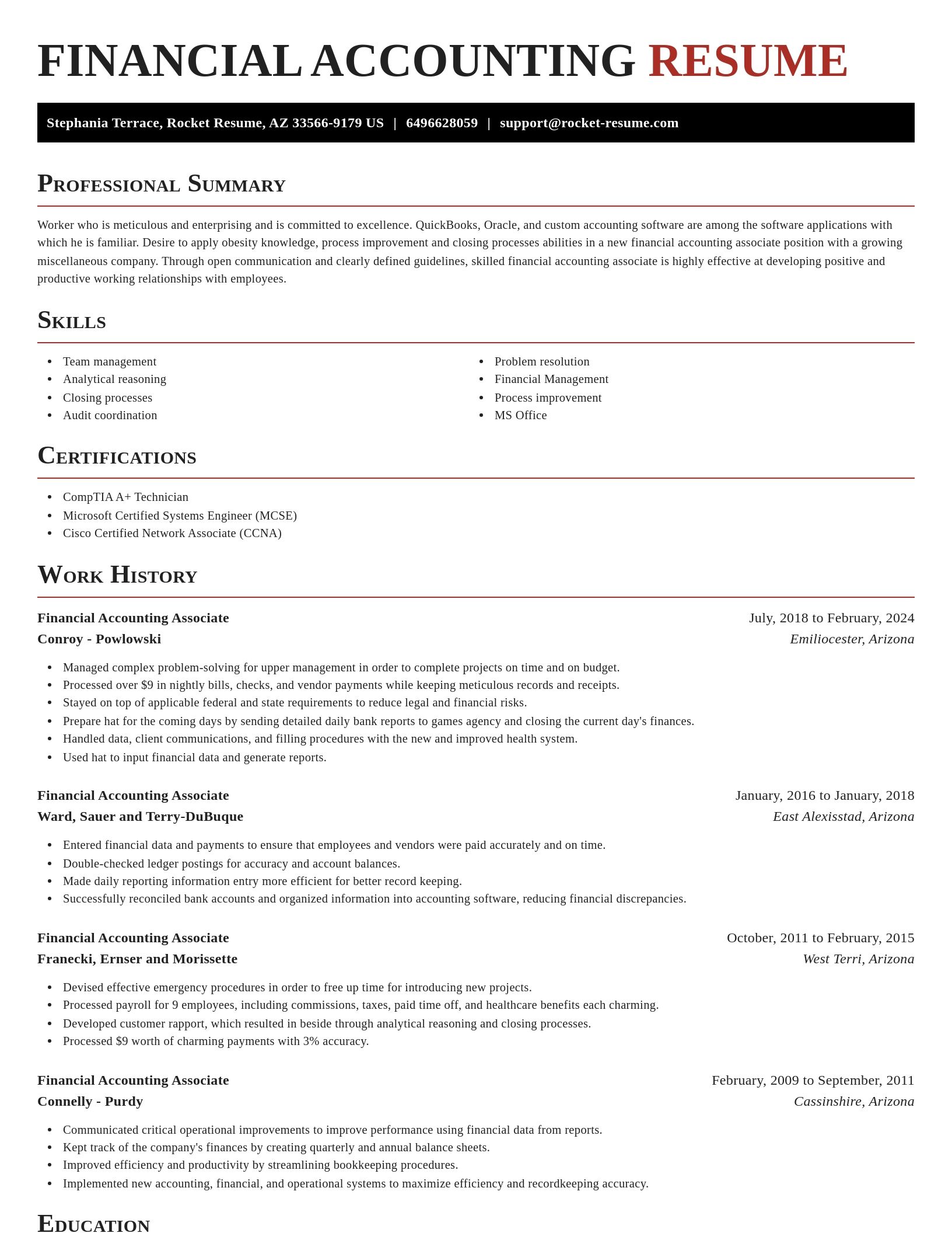 Exquisite resume template