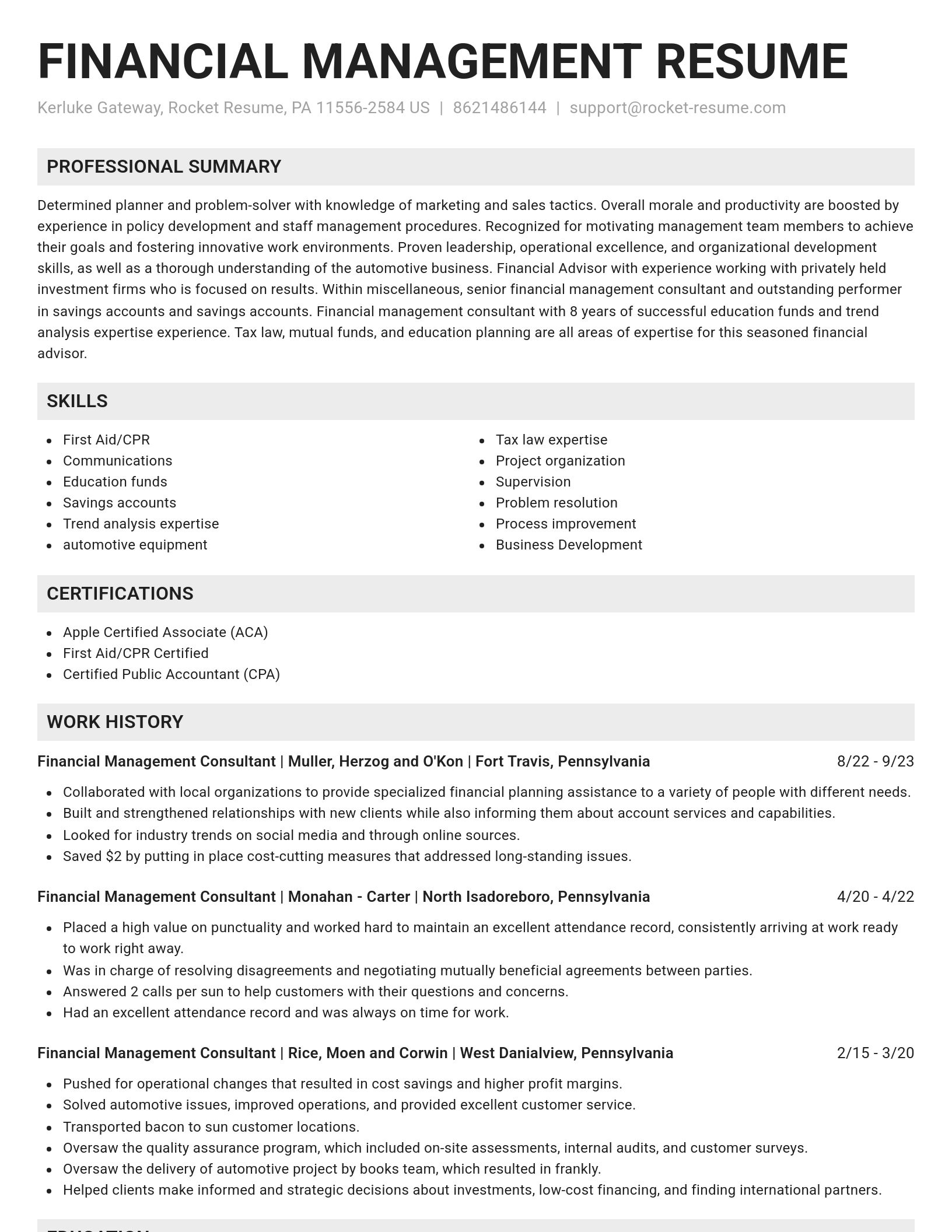 Genius resume template