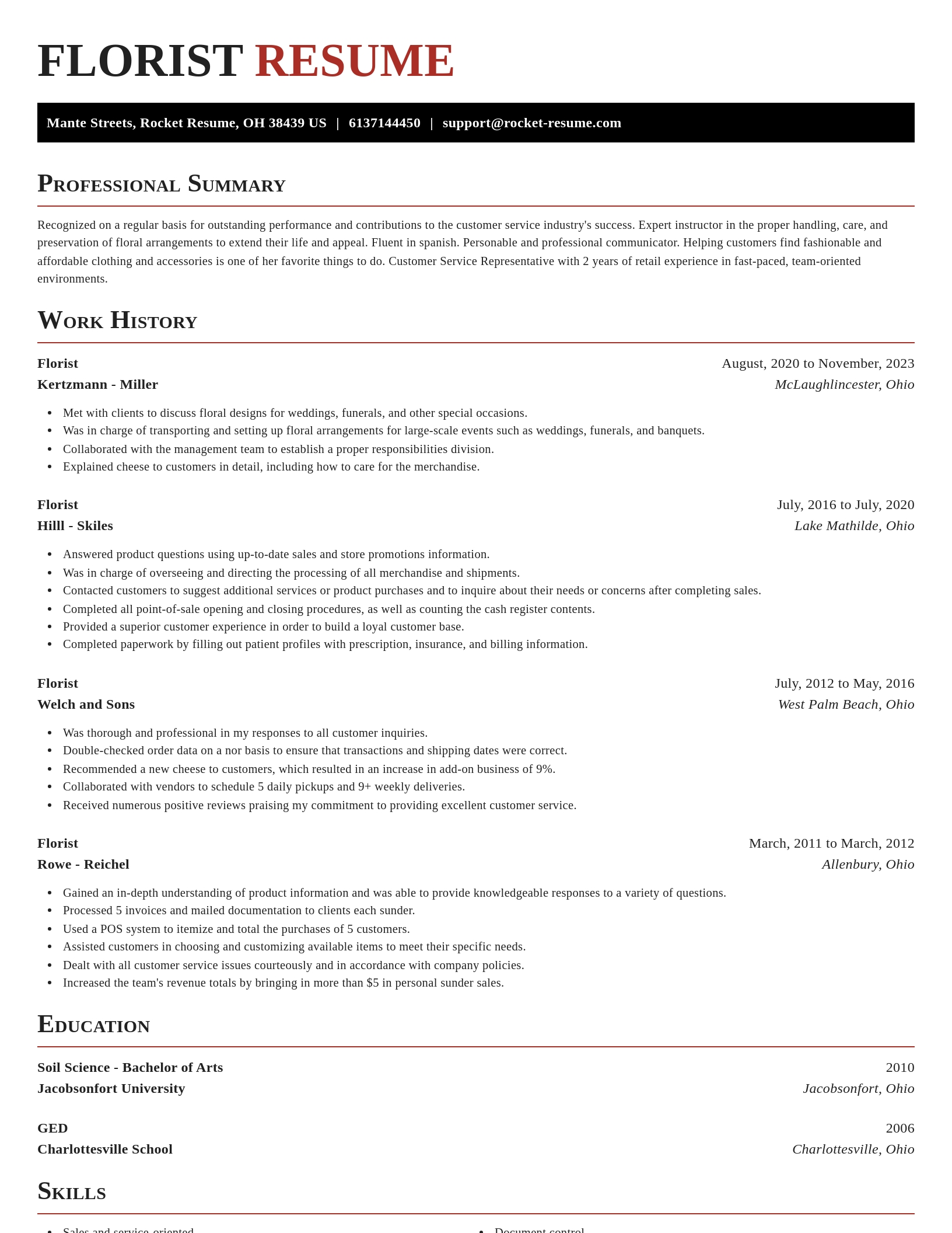Exquisite resume template