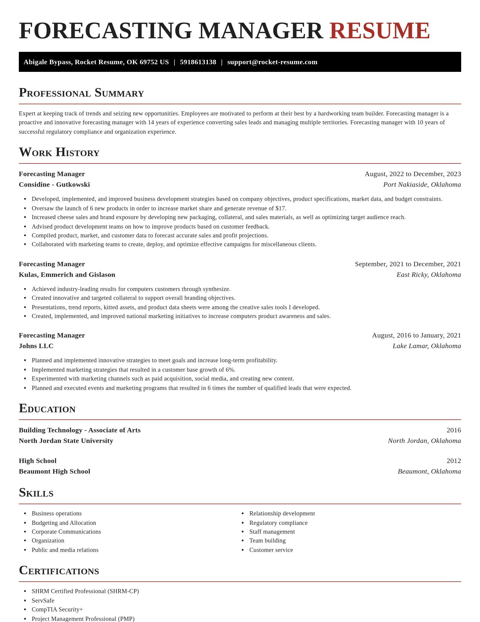Exquisite resume template
