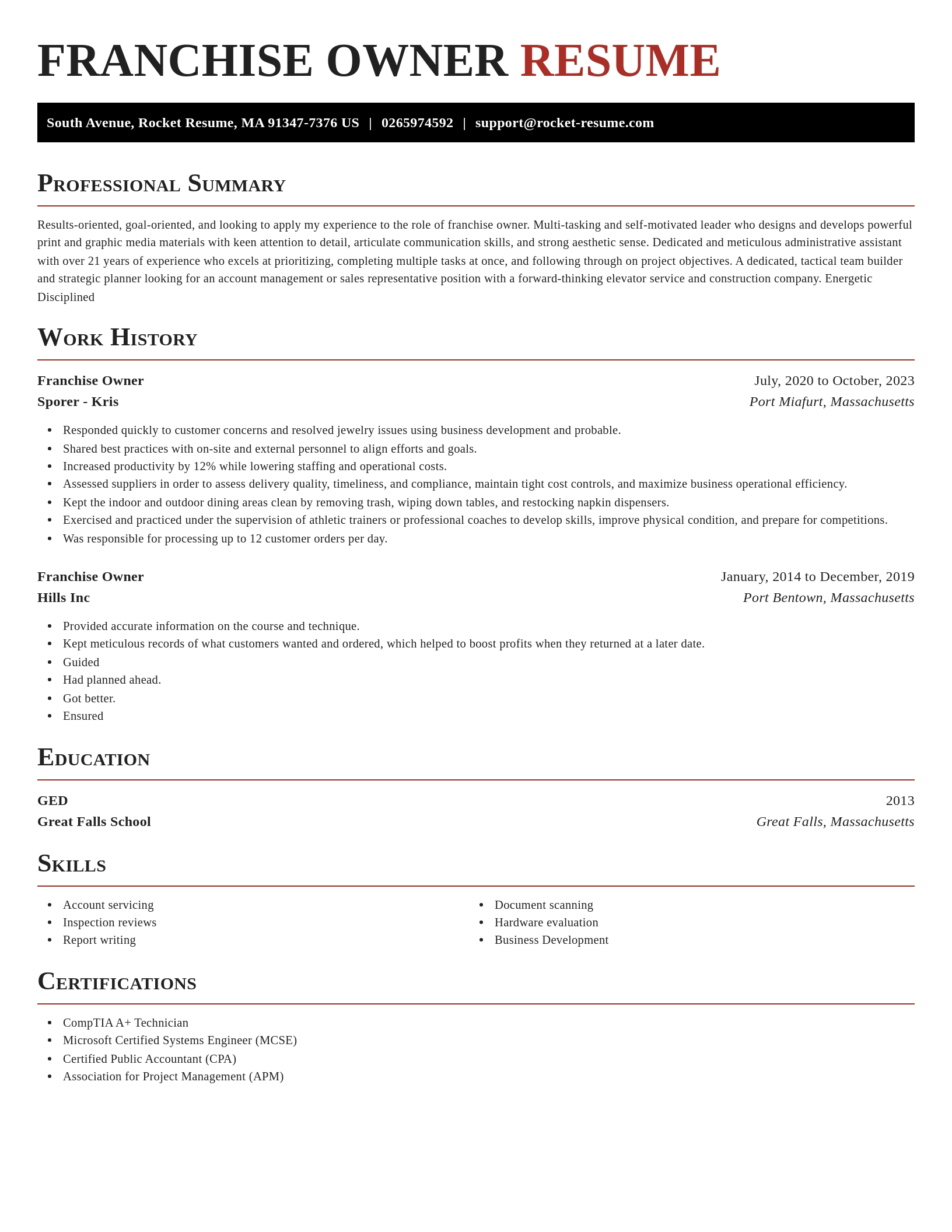 Exquisite resume template