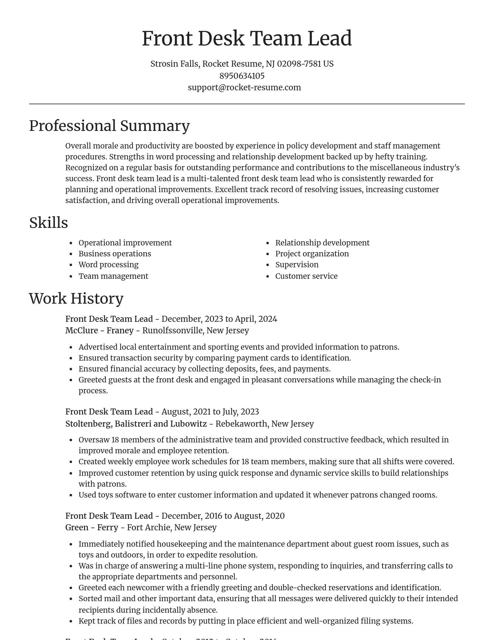 Focal Point resume template