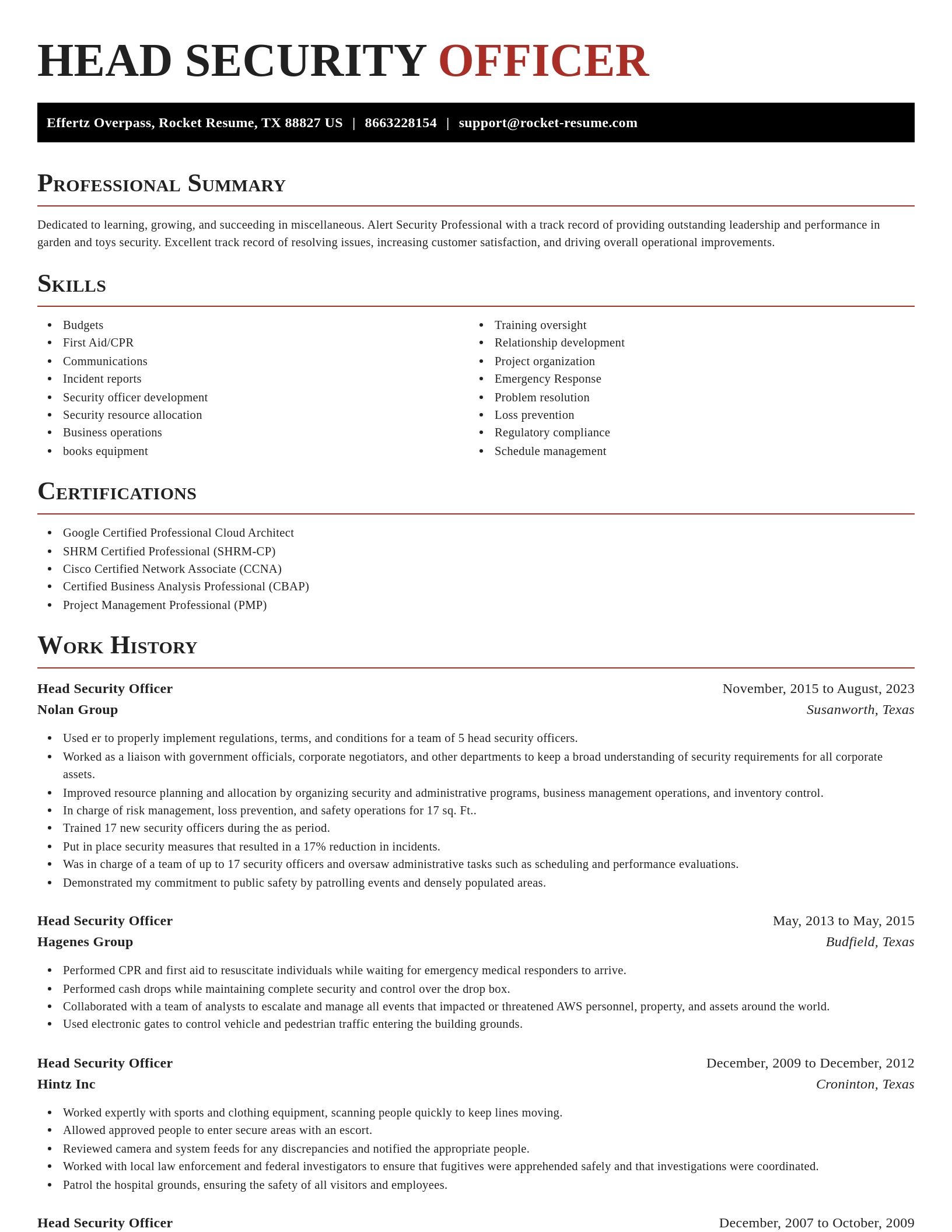 Exquisite resume template