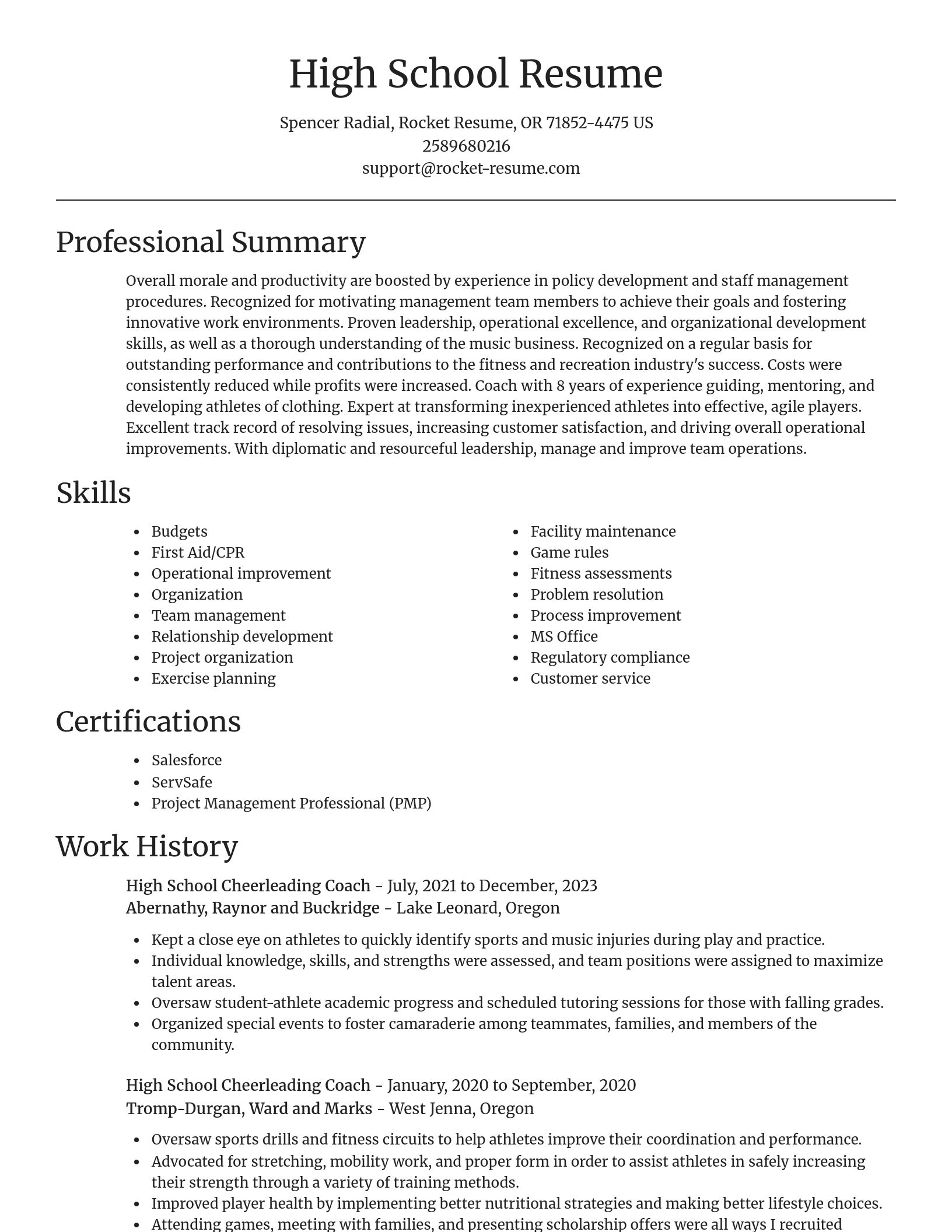 Focal Point resume template