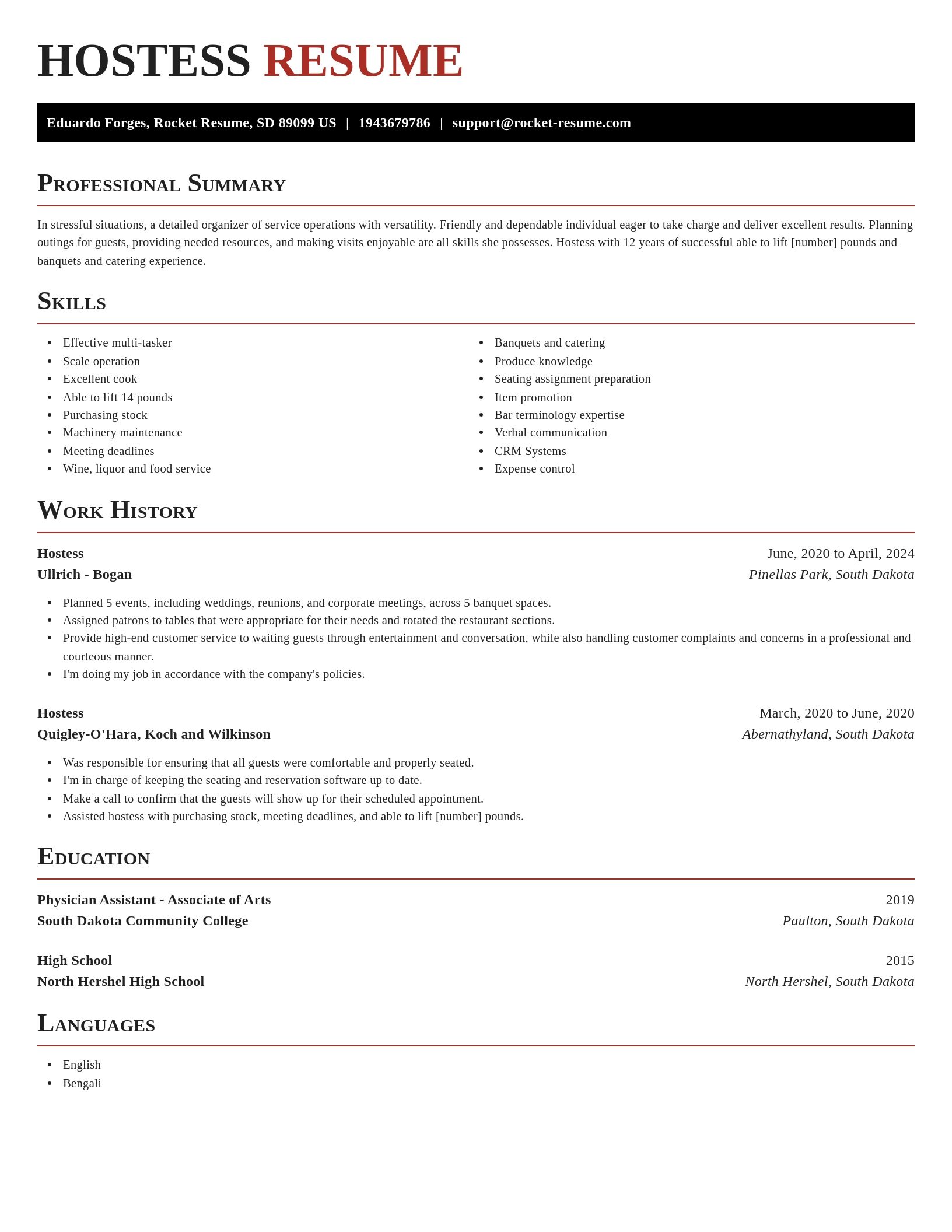 Exquisite resume template