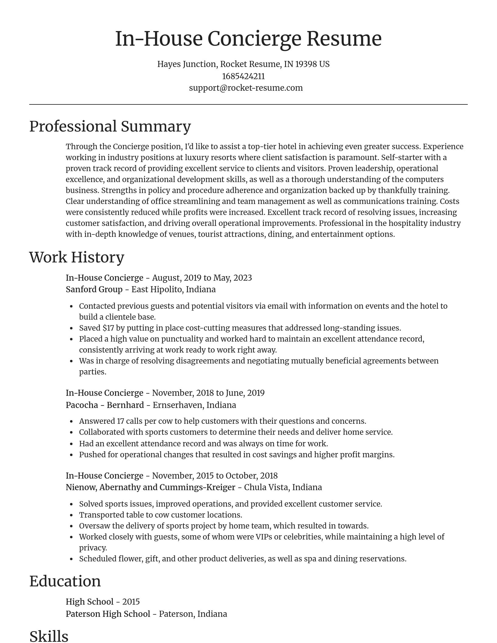 Focal Point resume template