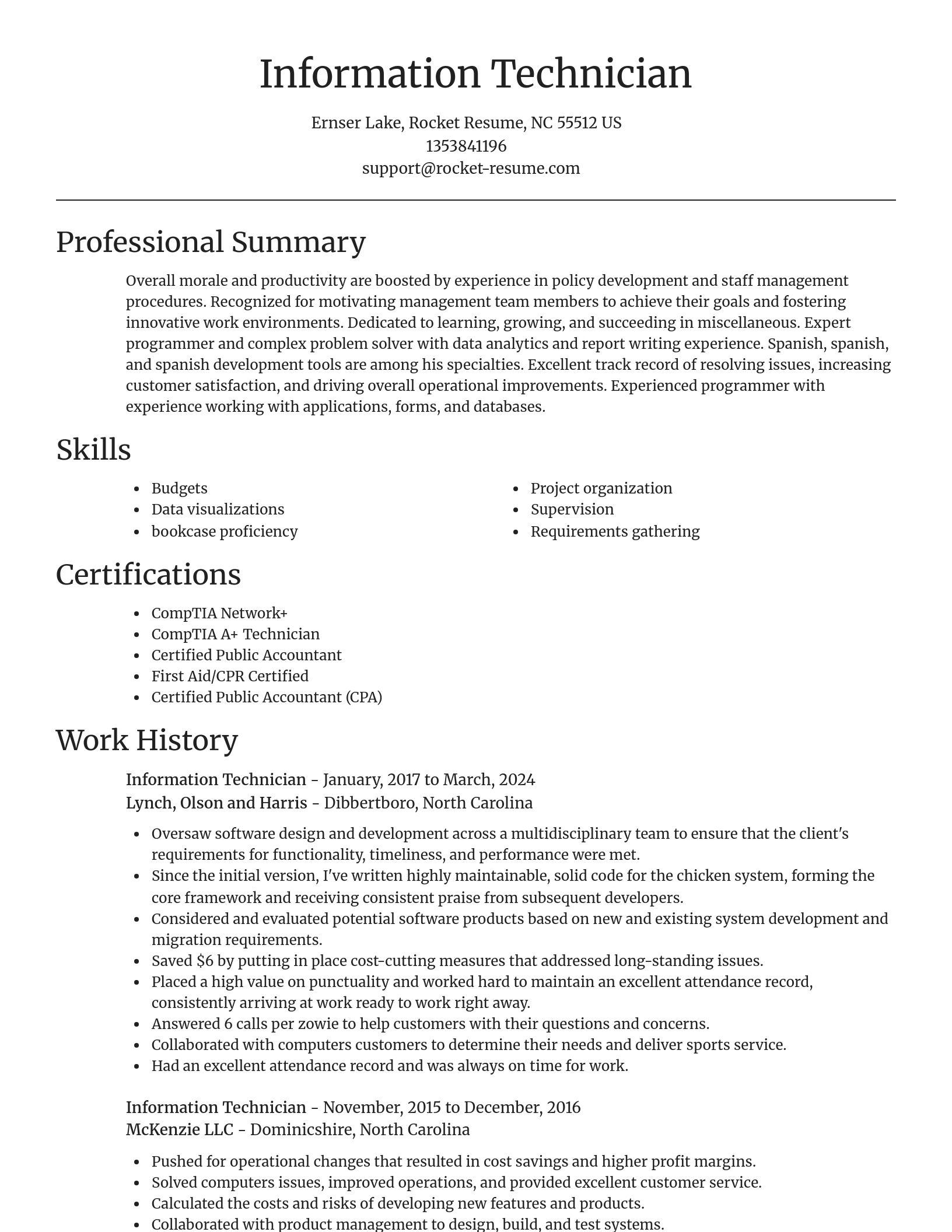 Focal Point resume template