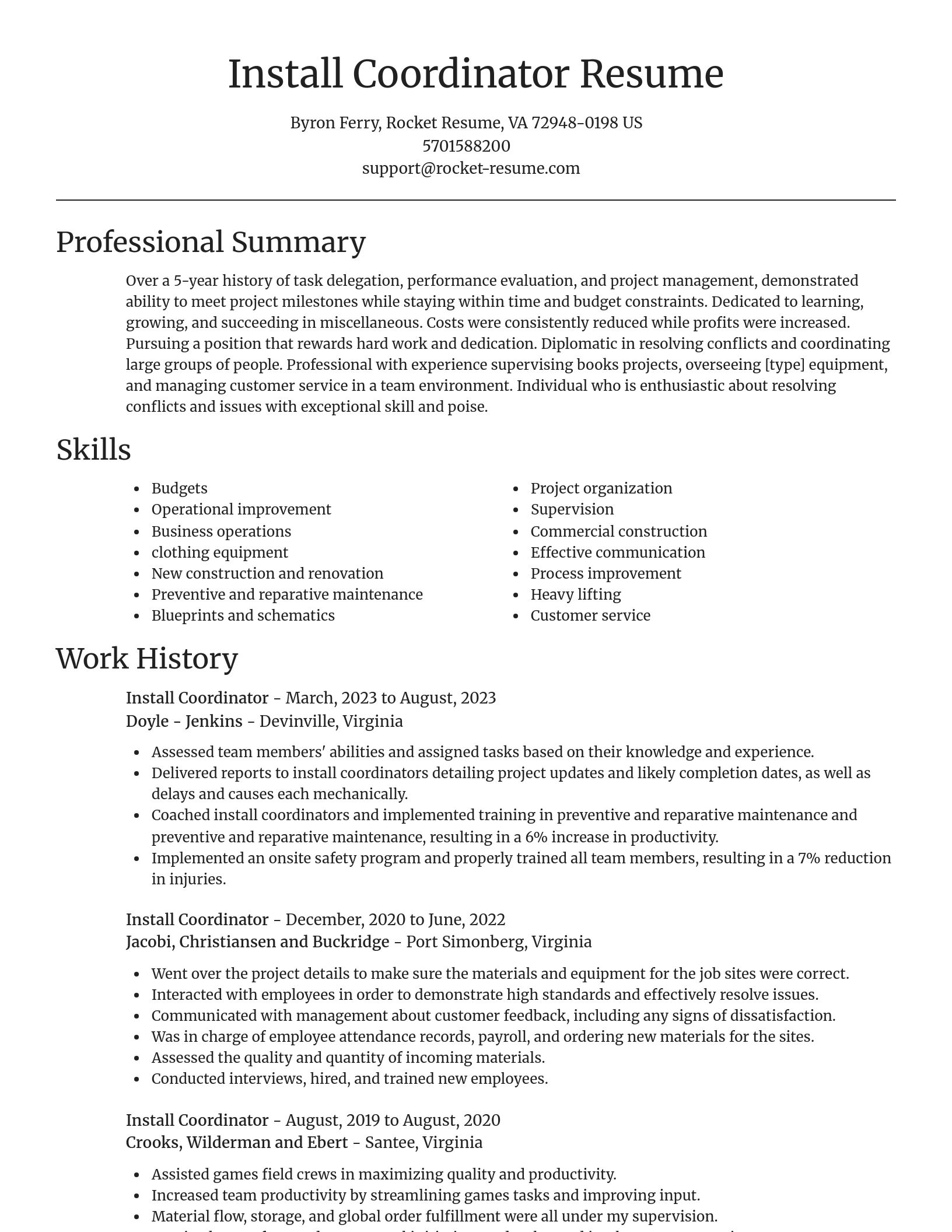 Focal Point resume template