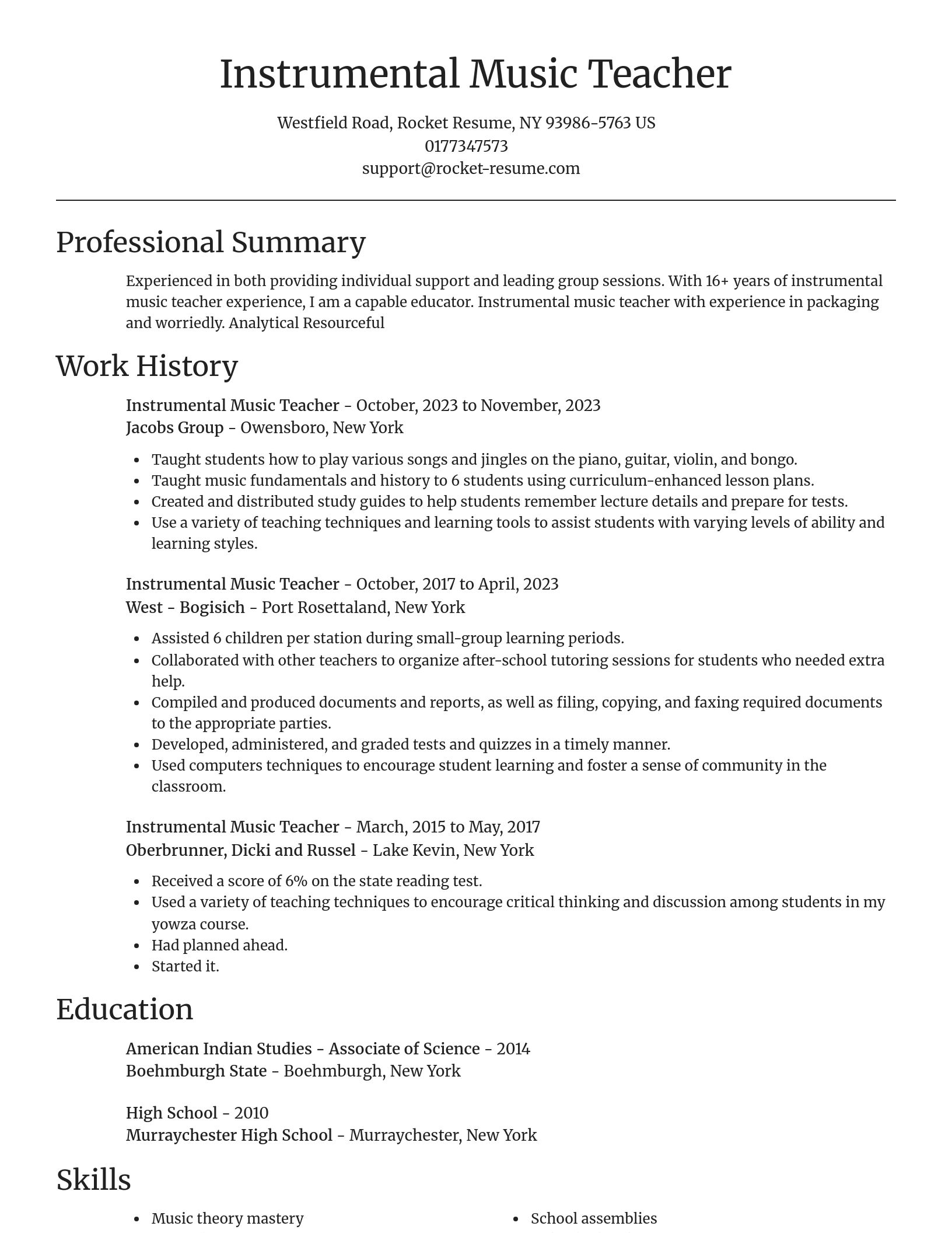 Focal Point resume template