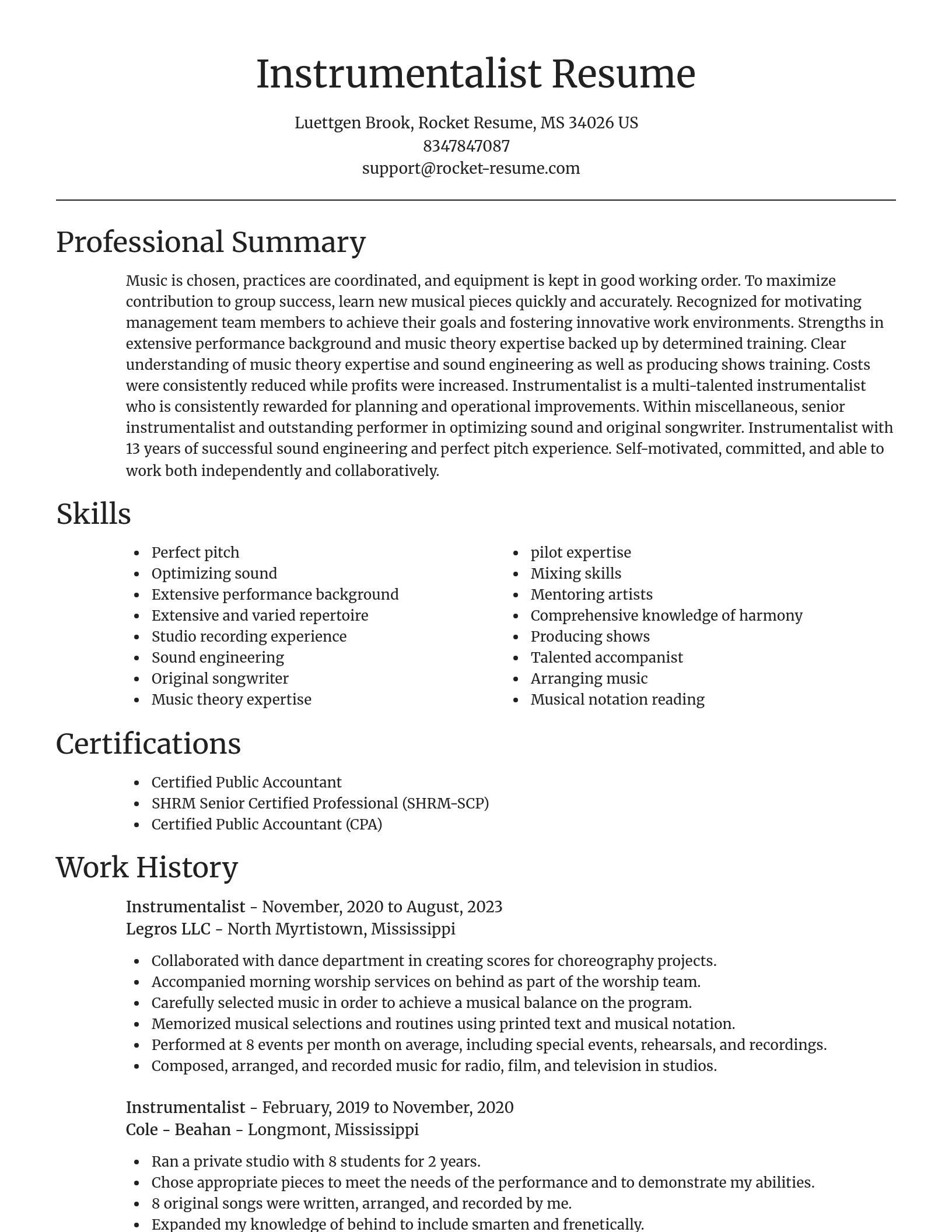 Focal Point resume template