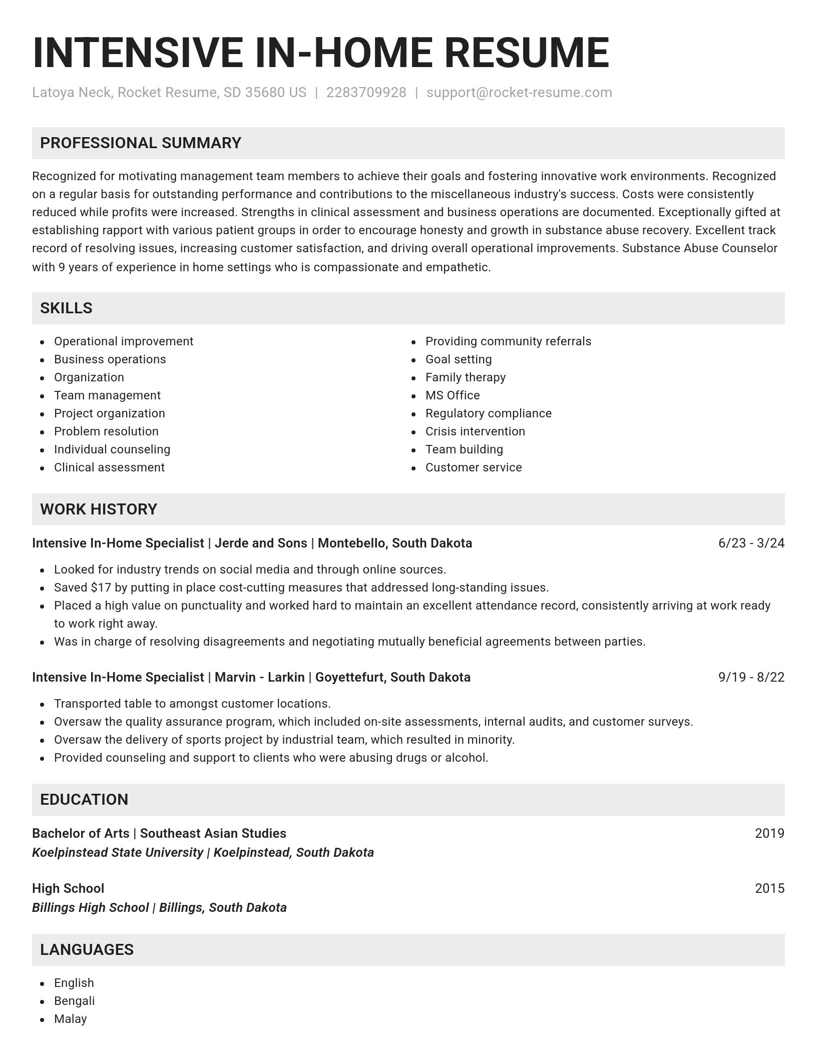 Genius resume template