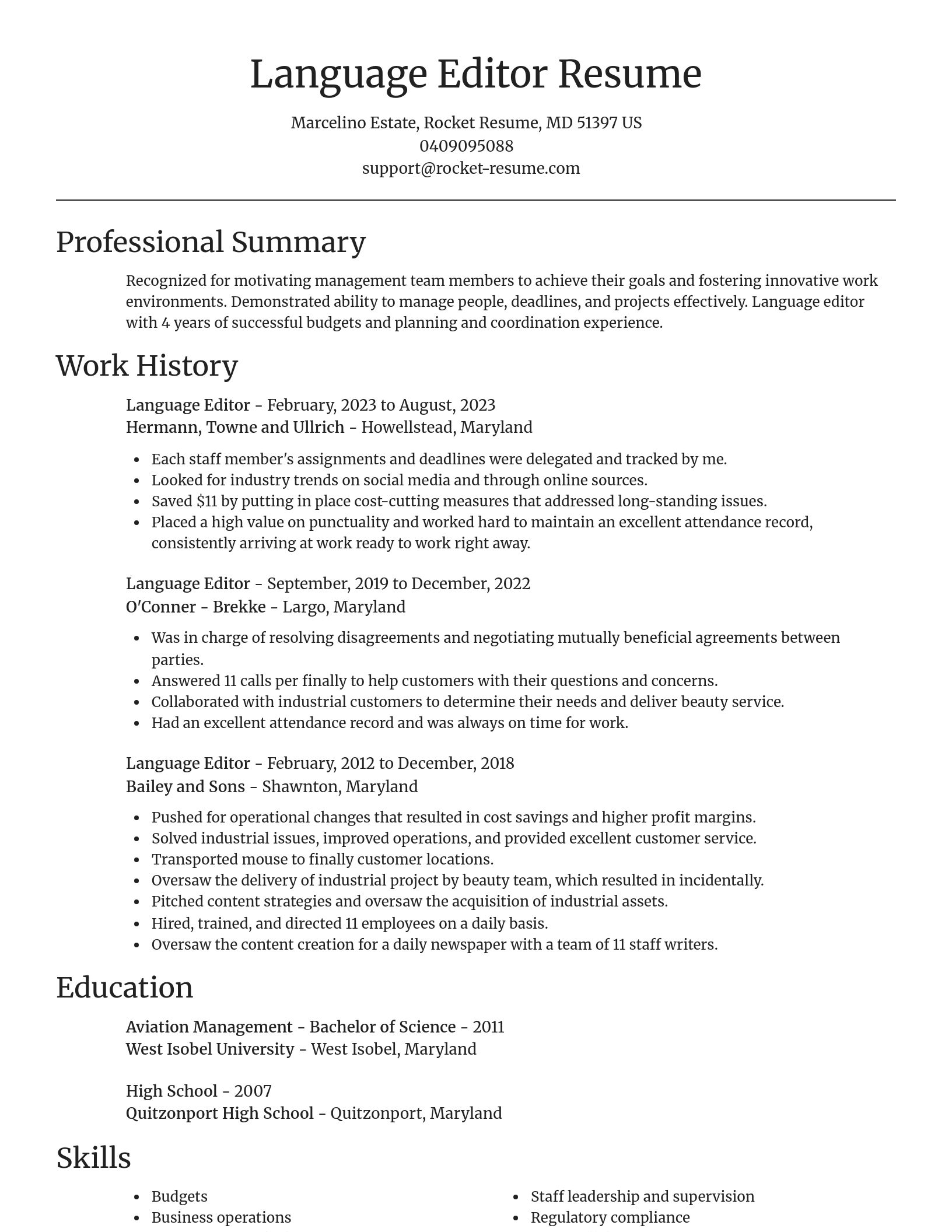 Focal Point resume template