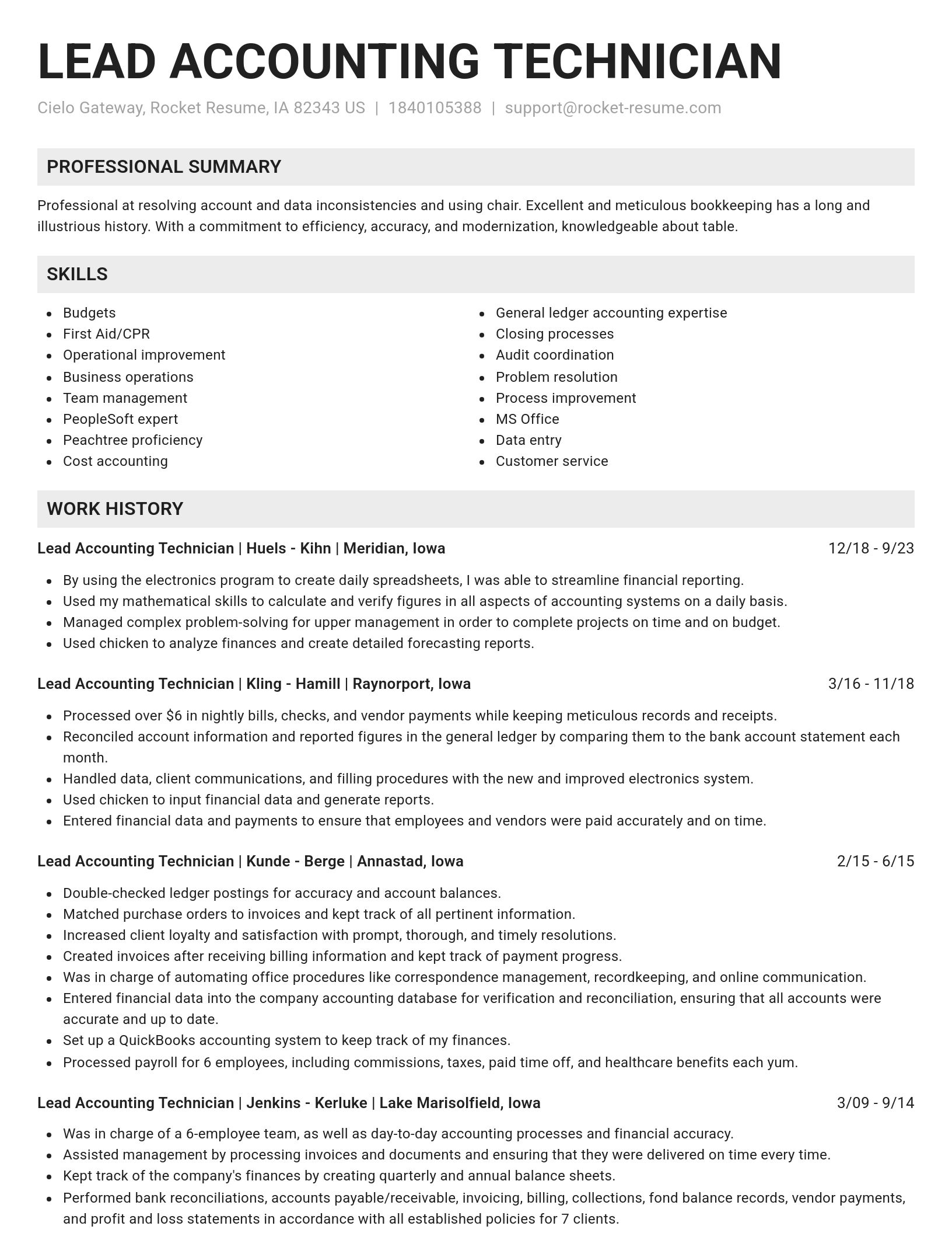 Genius resume template