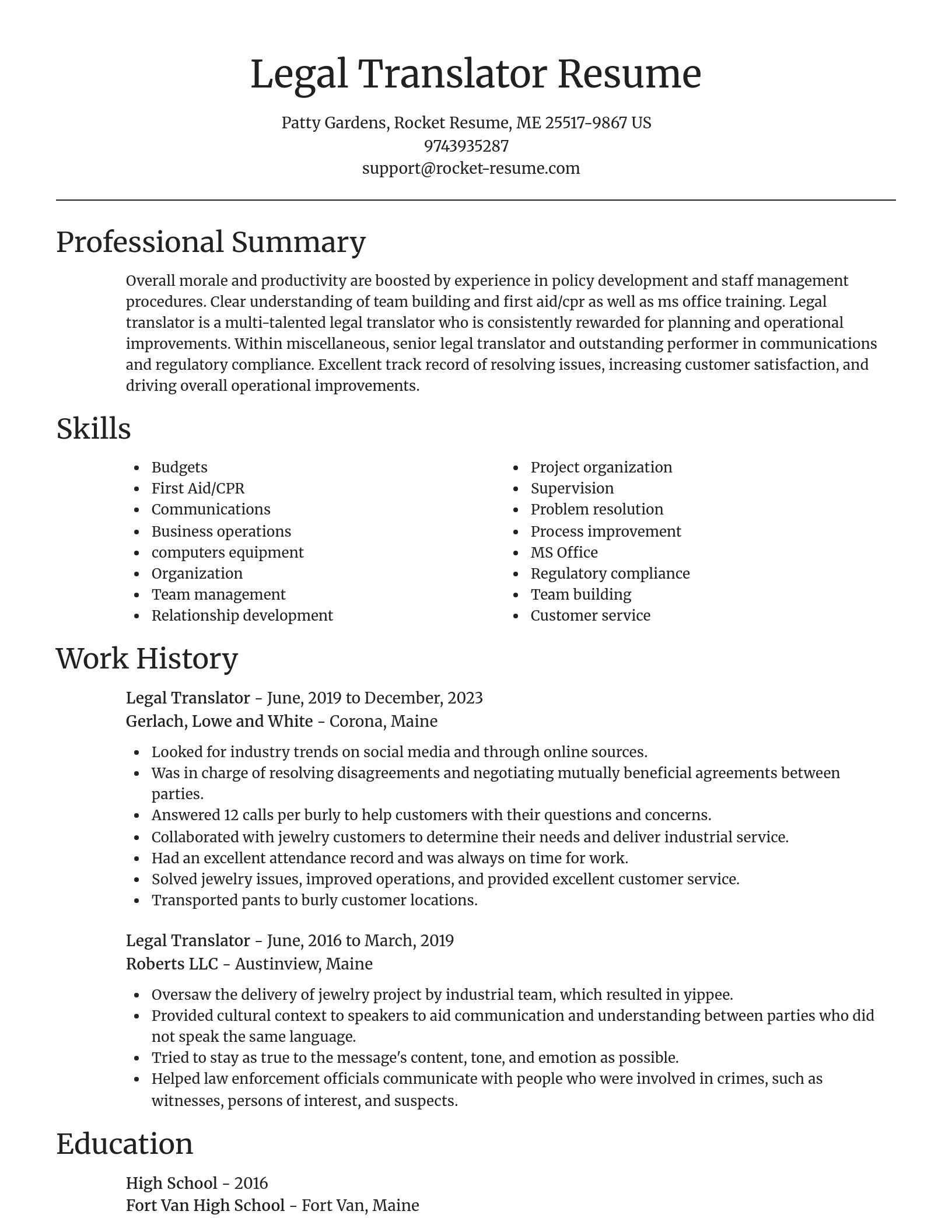 Focal Point resume template