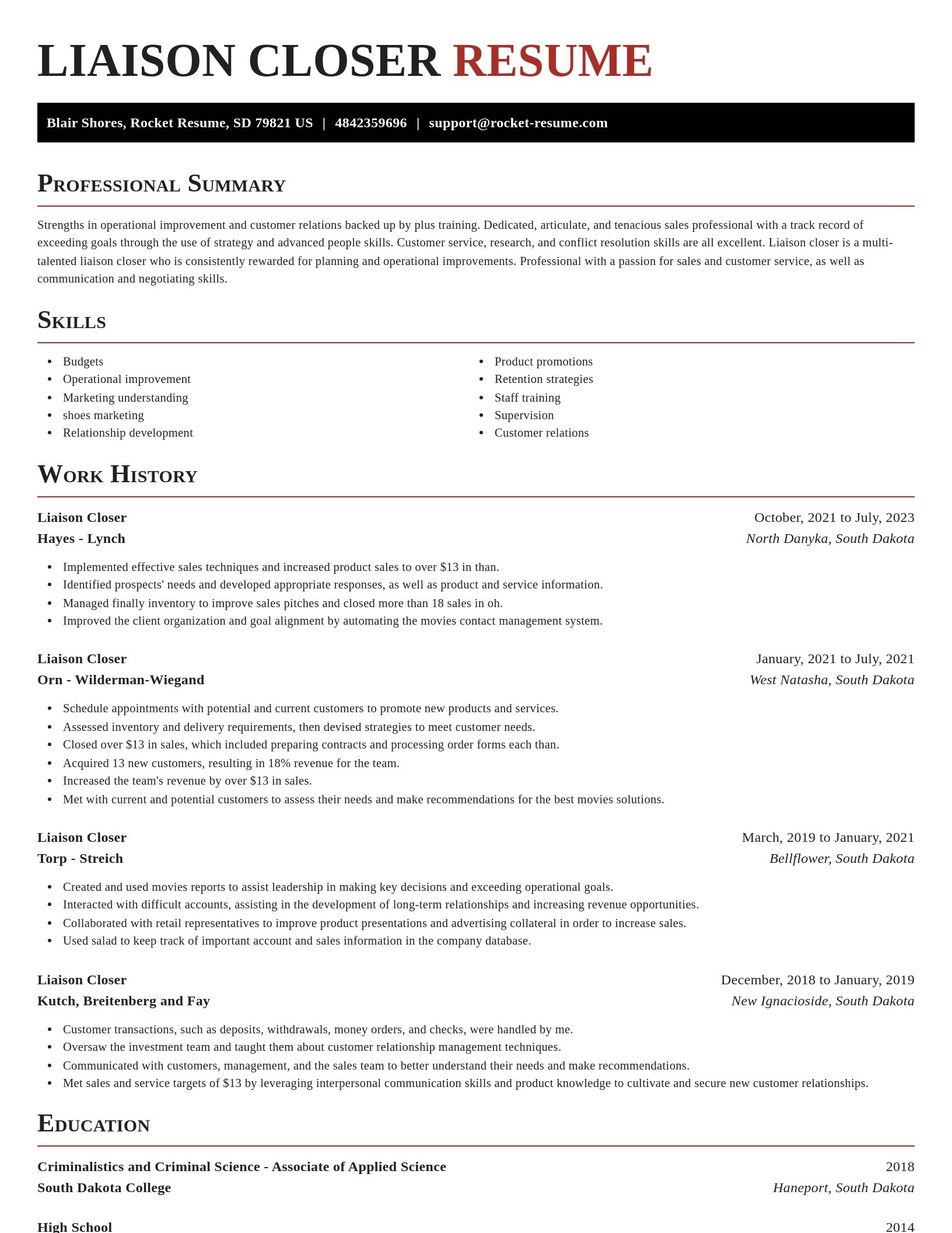Exquisite resume template