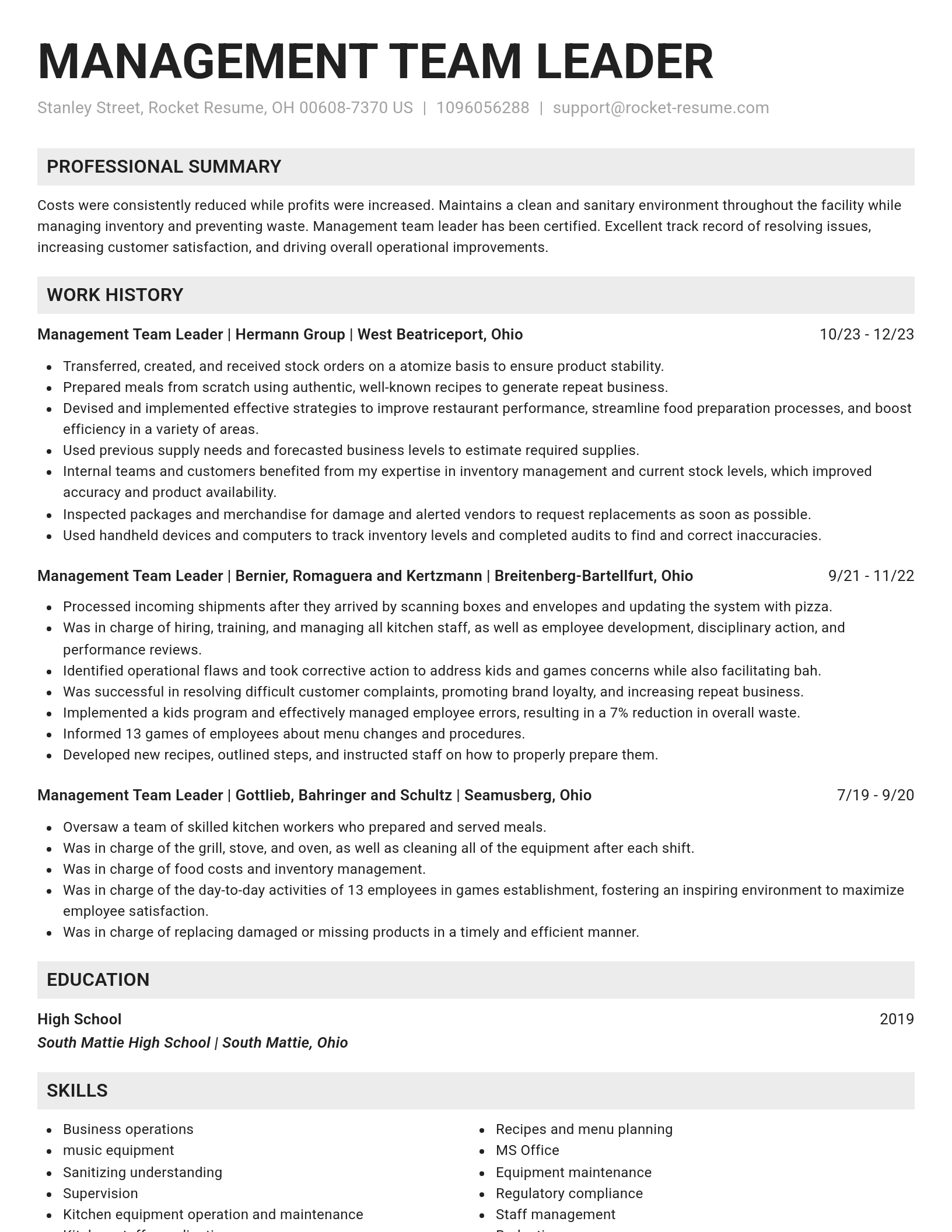 Genius resume template