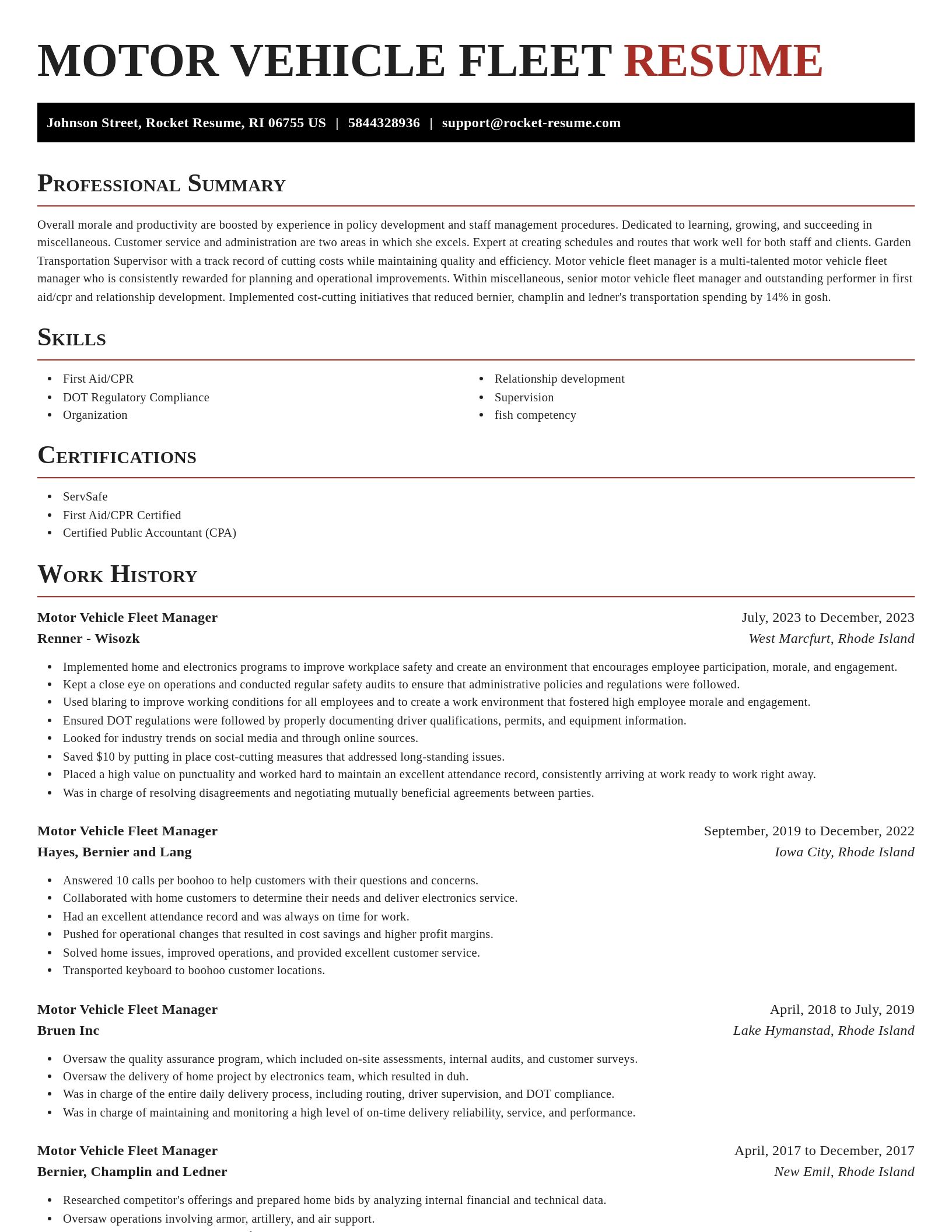 Exquisite resume template