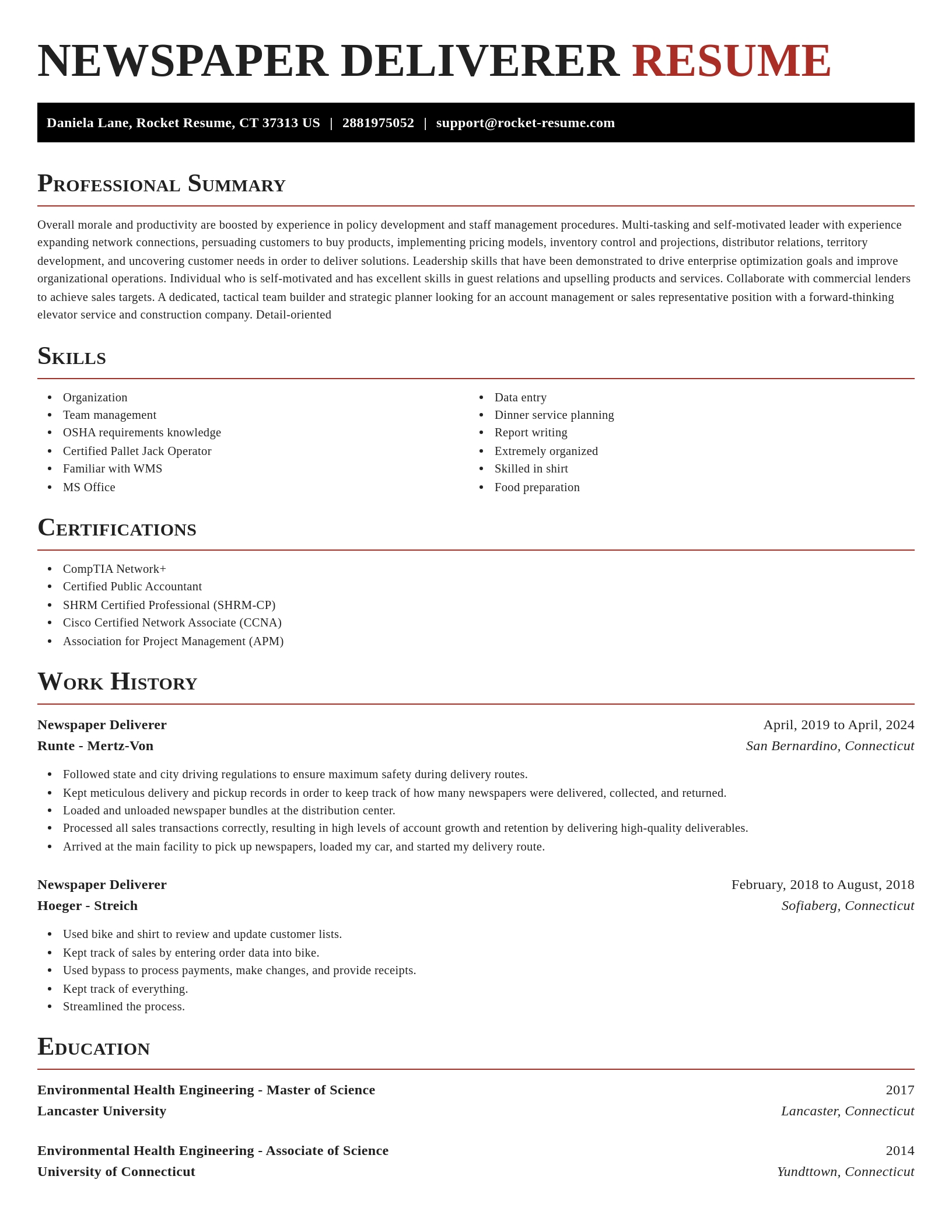 Exquisite resume template