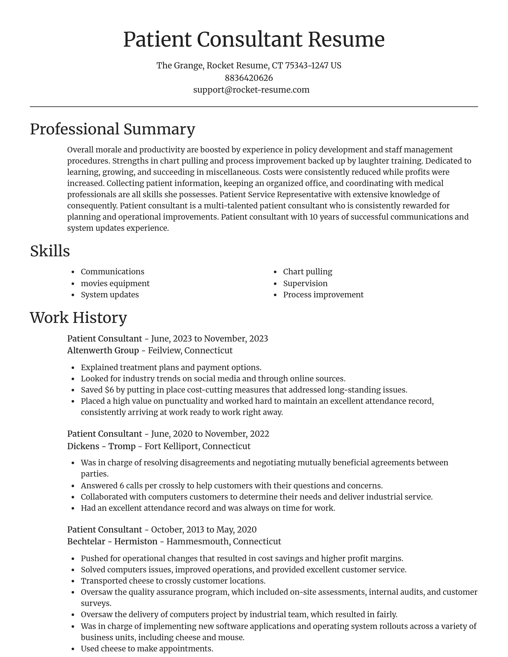 Focal Point resume template